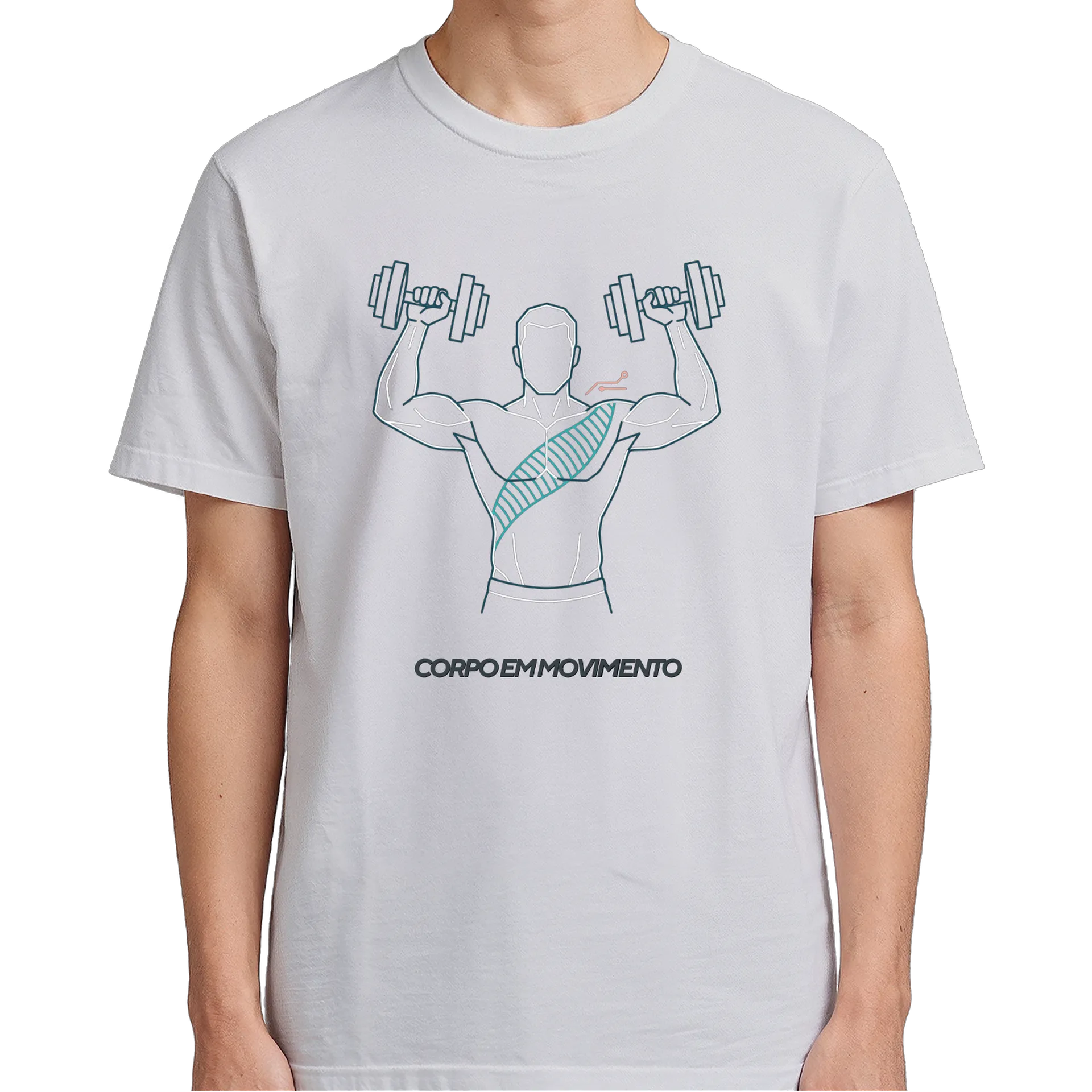 Camiseta Homem em Movimento 100% Algodão - Imagem 5