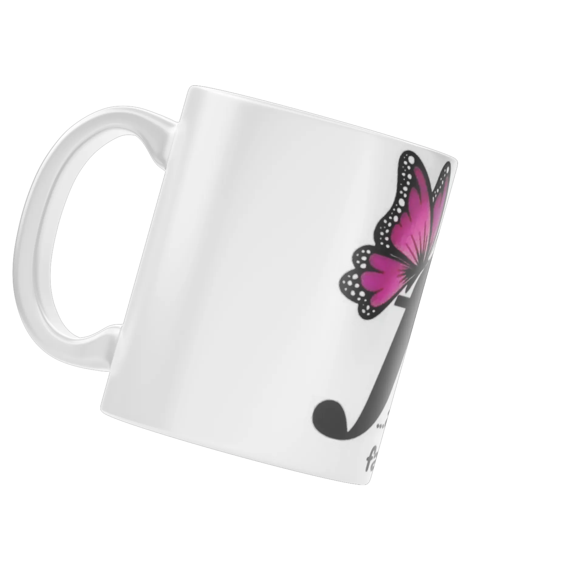 Caneca Pássaro Borboleta Poética 325ml de Tamires Thormes  — imagem 3 de 4