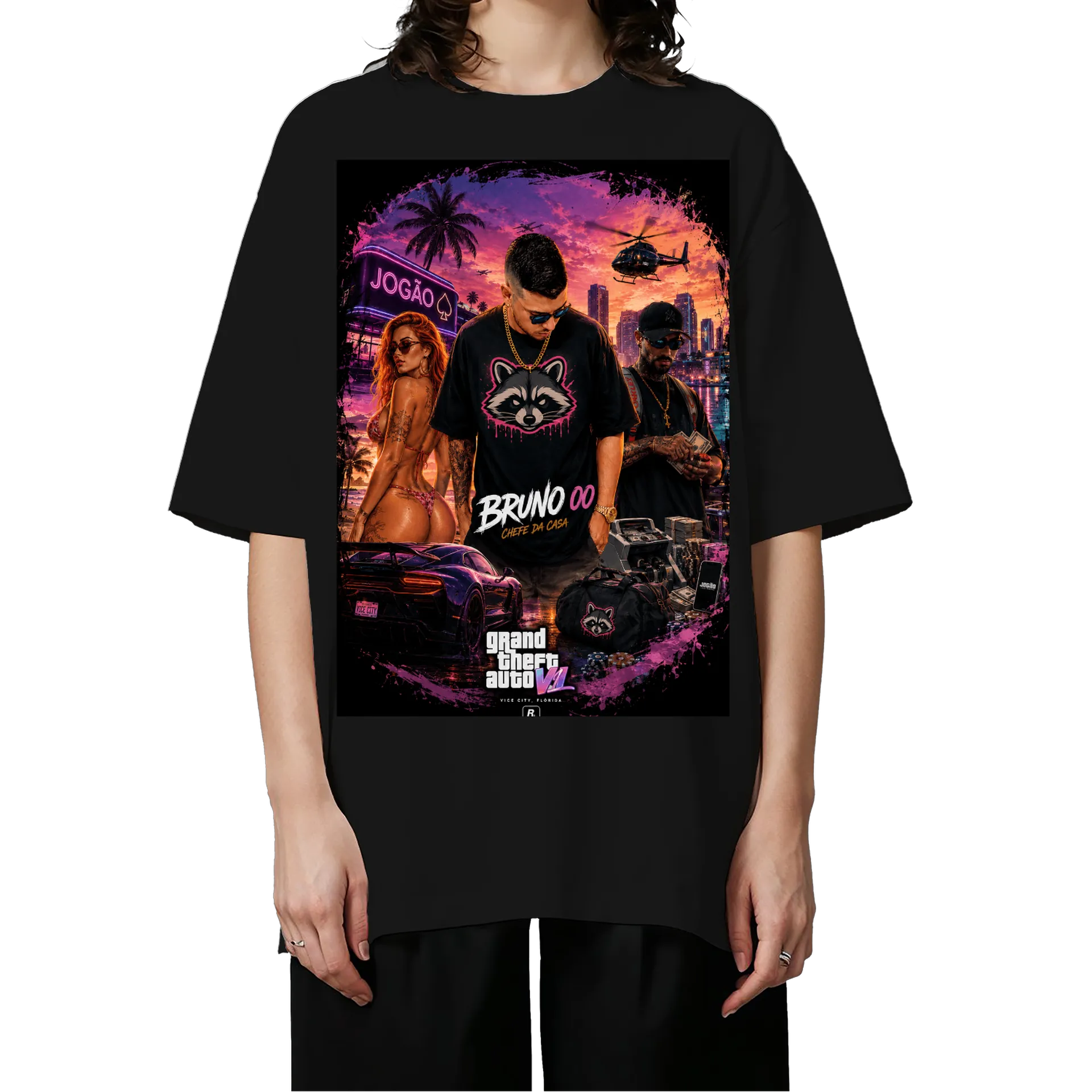 Camiseta Oversized BIG00 GTA 6 - Imagem 3