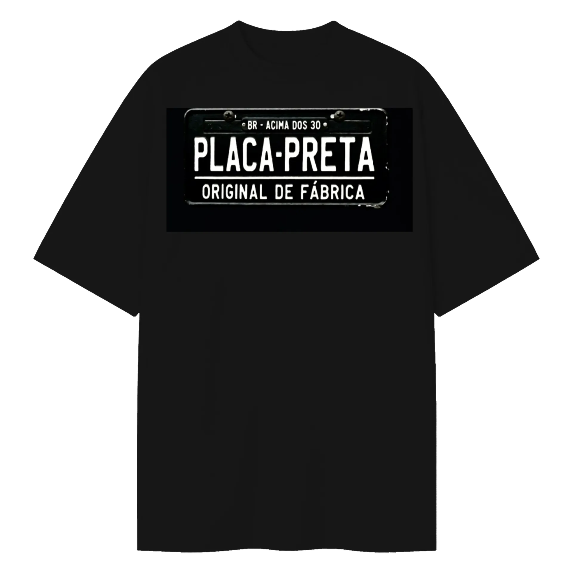 Camiseta Oversized Placa Preta Original de Fábrica 100% de TOP BH GOSPEL  — imagem 1 de 6