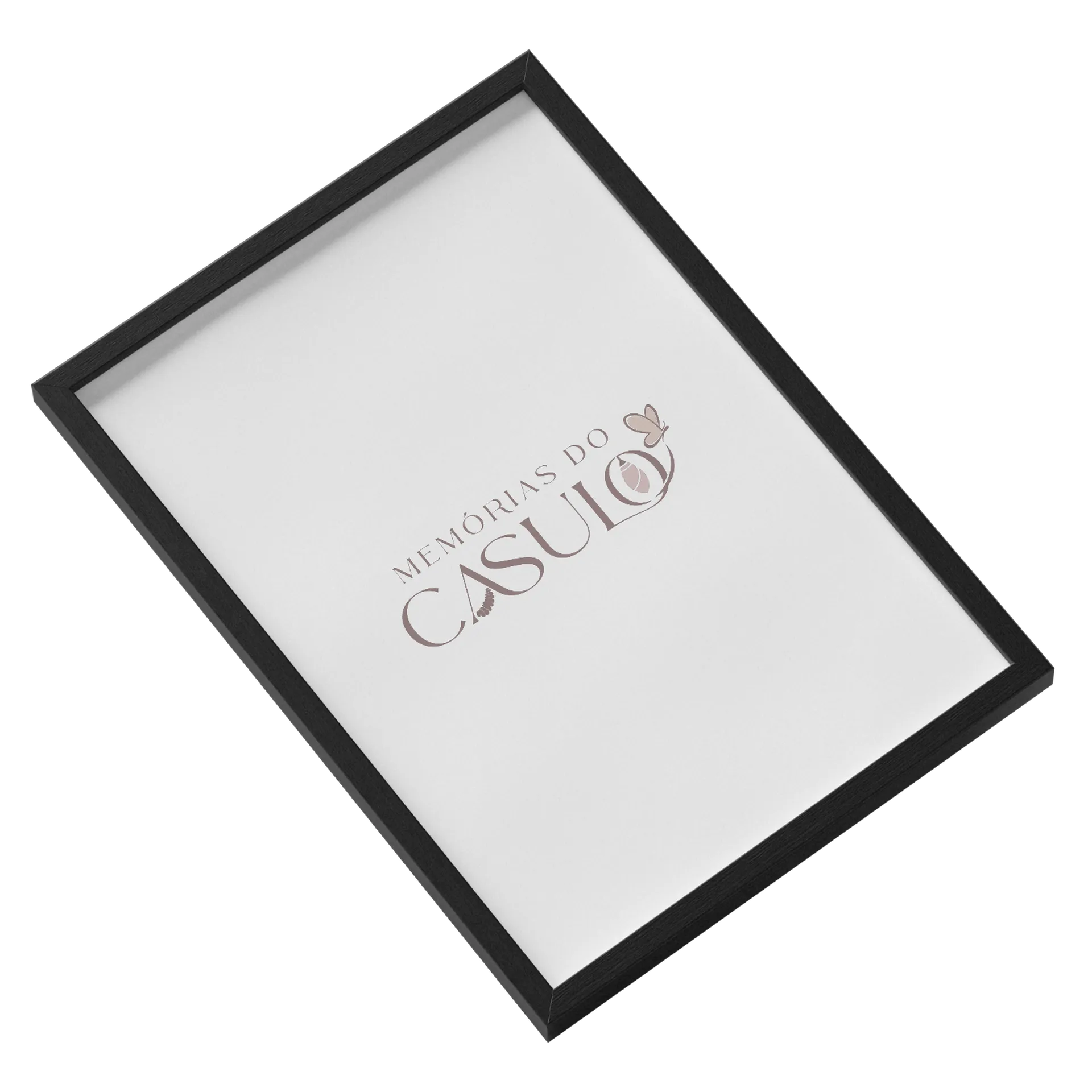 Quadro Memorias do Castanho Coral A3 com Vidro MDF e Vidro de Reis — imagem 2 de 3