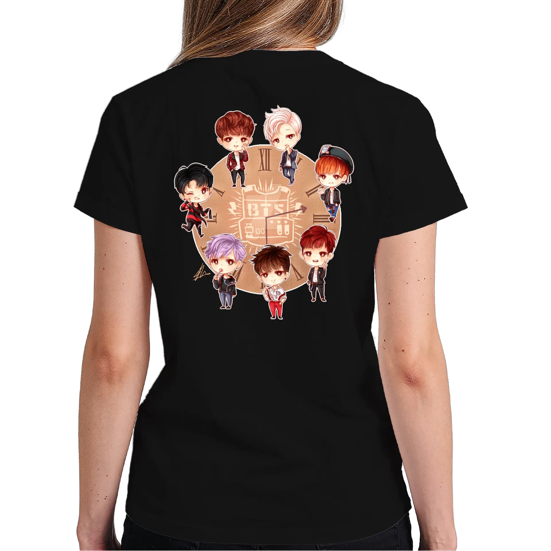 Camiseta Estampa Personagens Estilo Cartoon 100% Algodão - Imagem 6