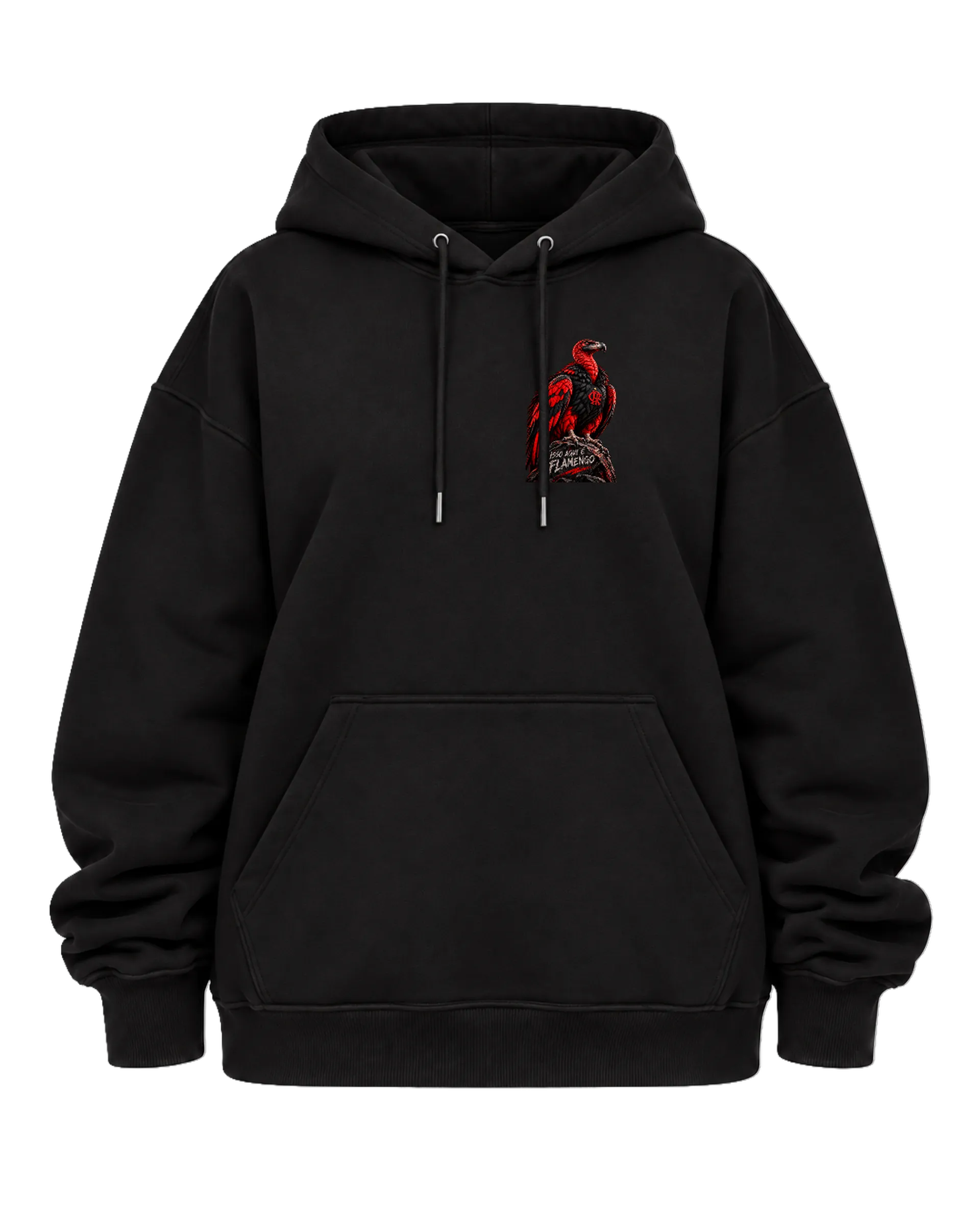 Blusa Moletom Canguru Estampa Personalizada Preta - Imagem 5