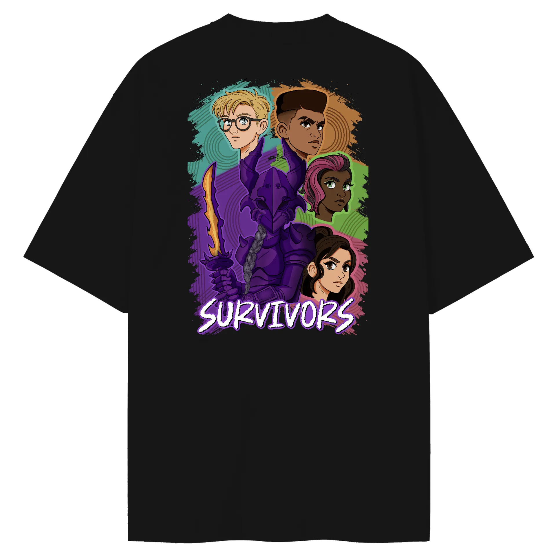 Camiseta Oversized Grounded 2 Survivors de Capitão Schulz