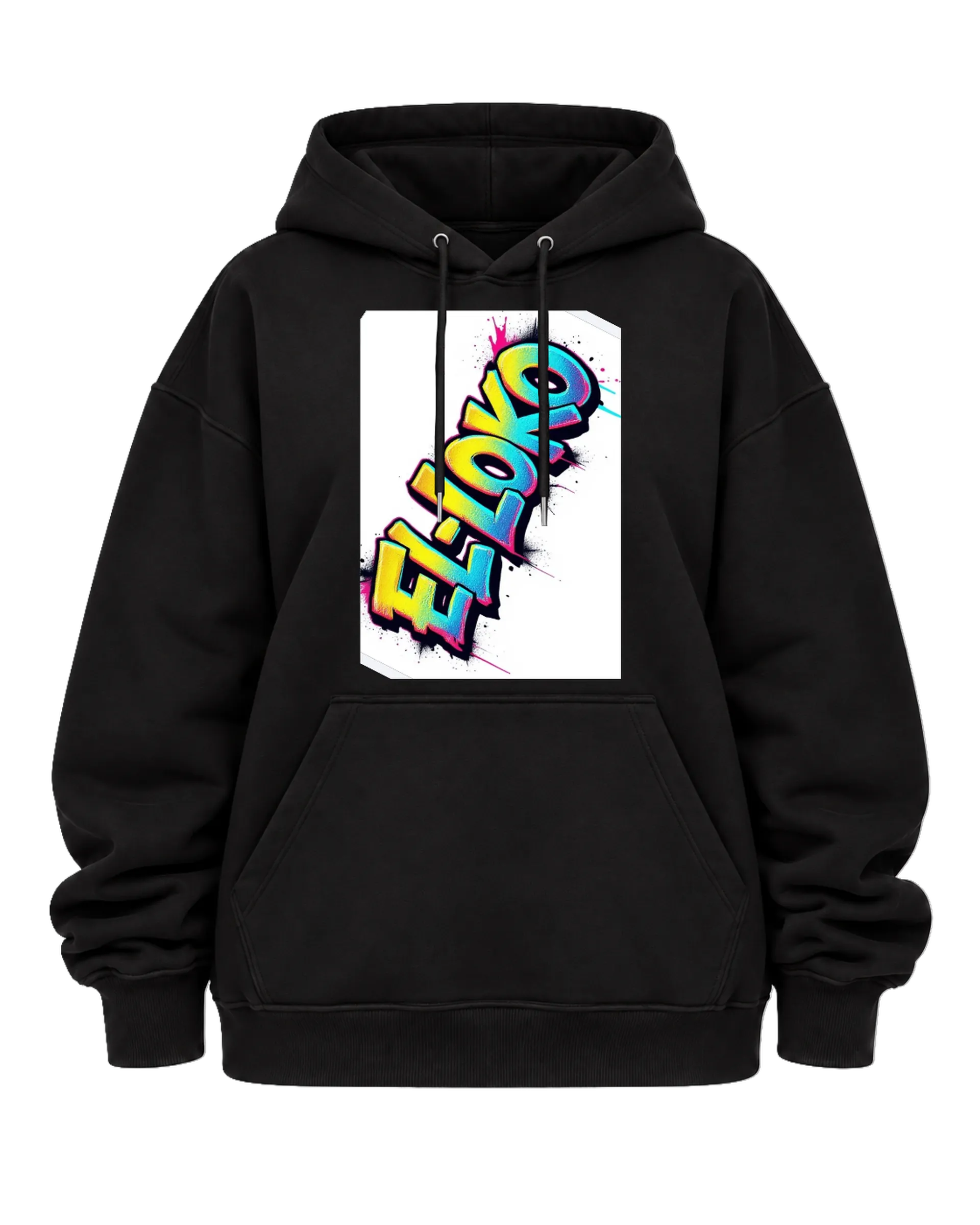 Blusa Moletom Arte Neon Graffiti 50% Algodão 50% Poliéster - Imagem 5