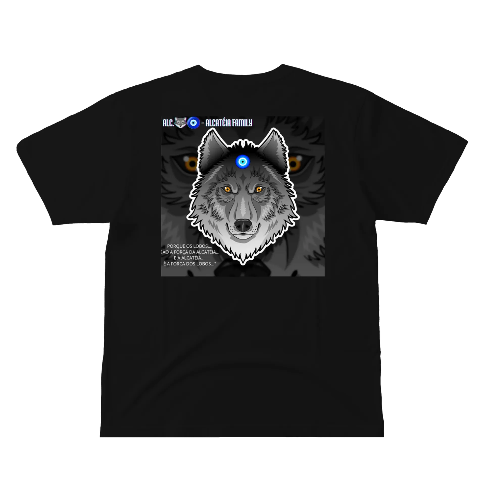 Camiseta Lobo Alcatéia 100% Algodão de LOBO MAU🐺🧿