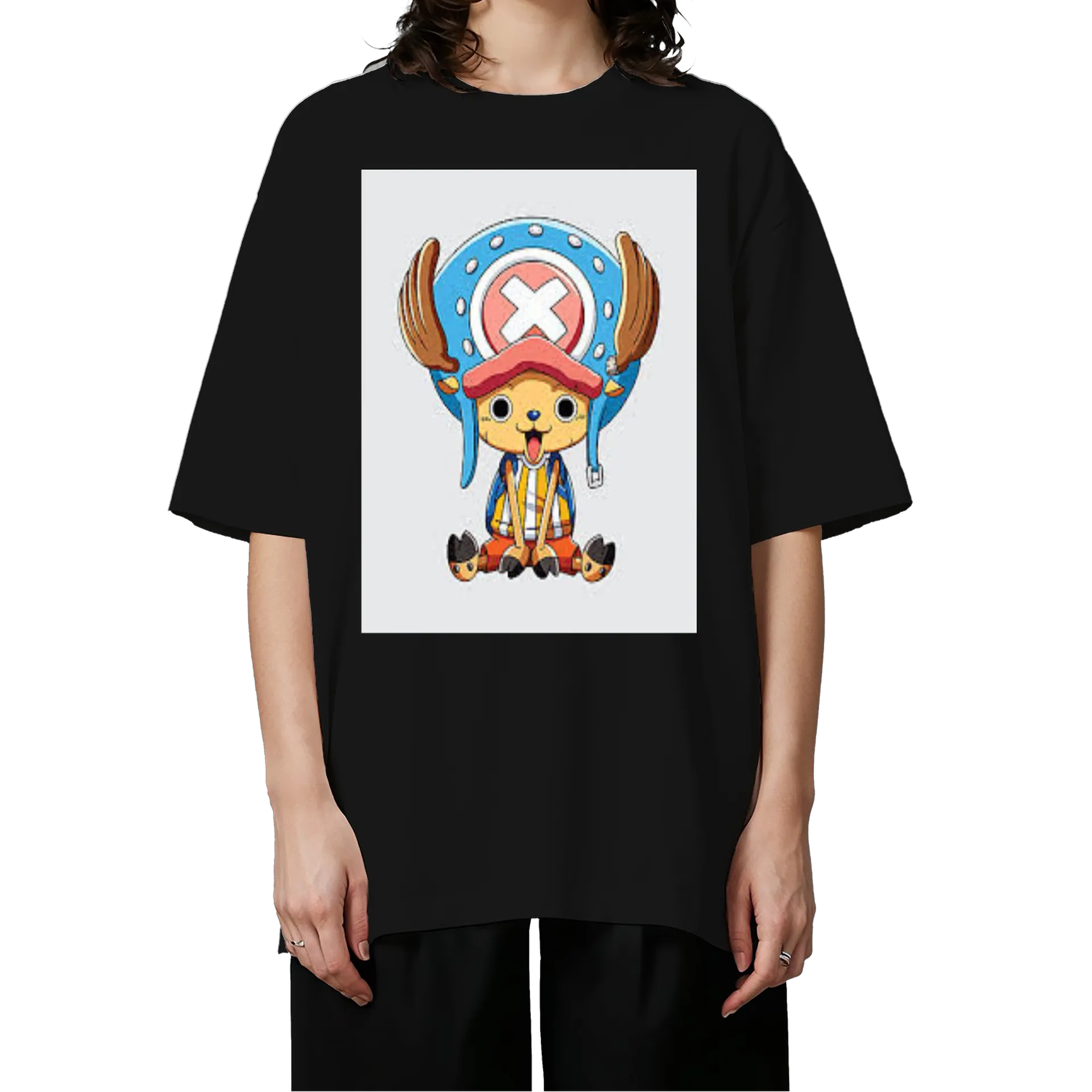 Camiseta Oversized Personagem Estilo Anime 100% Algodão - Imagem 3