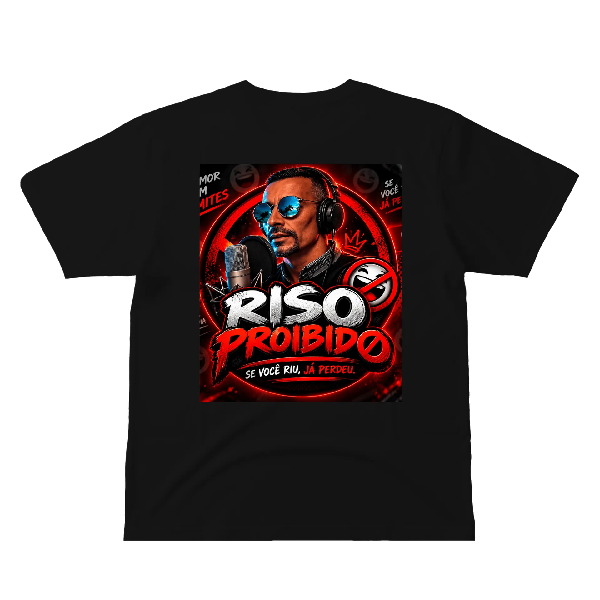 Camiseta Branco Estampa Rivaldo Proibido 100% Algodão - Imagem 2