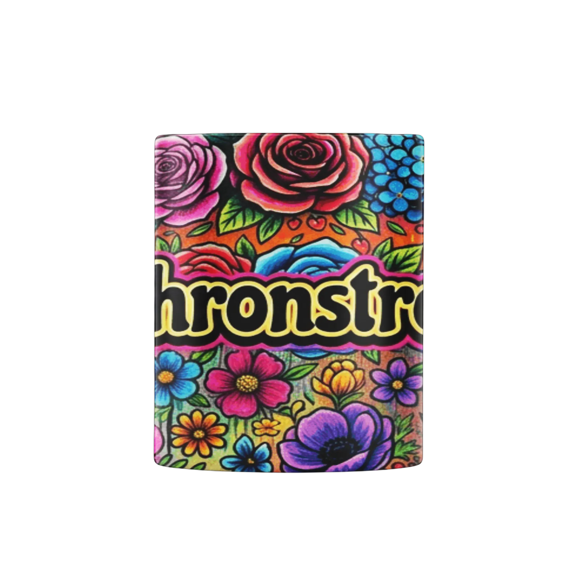 Caneca Estampa Floral Colorida Naychronstreamers 325ml - Imagem 3