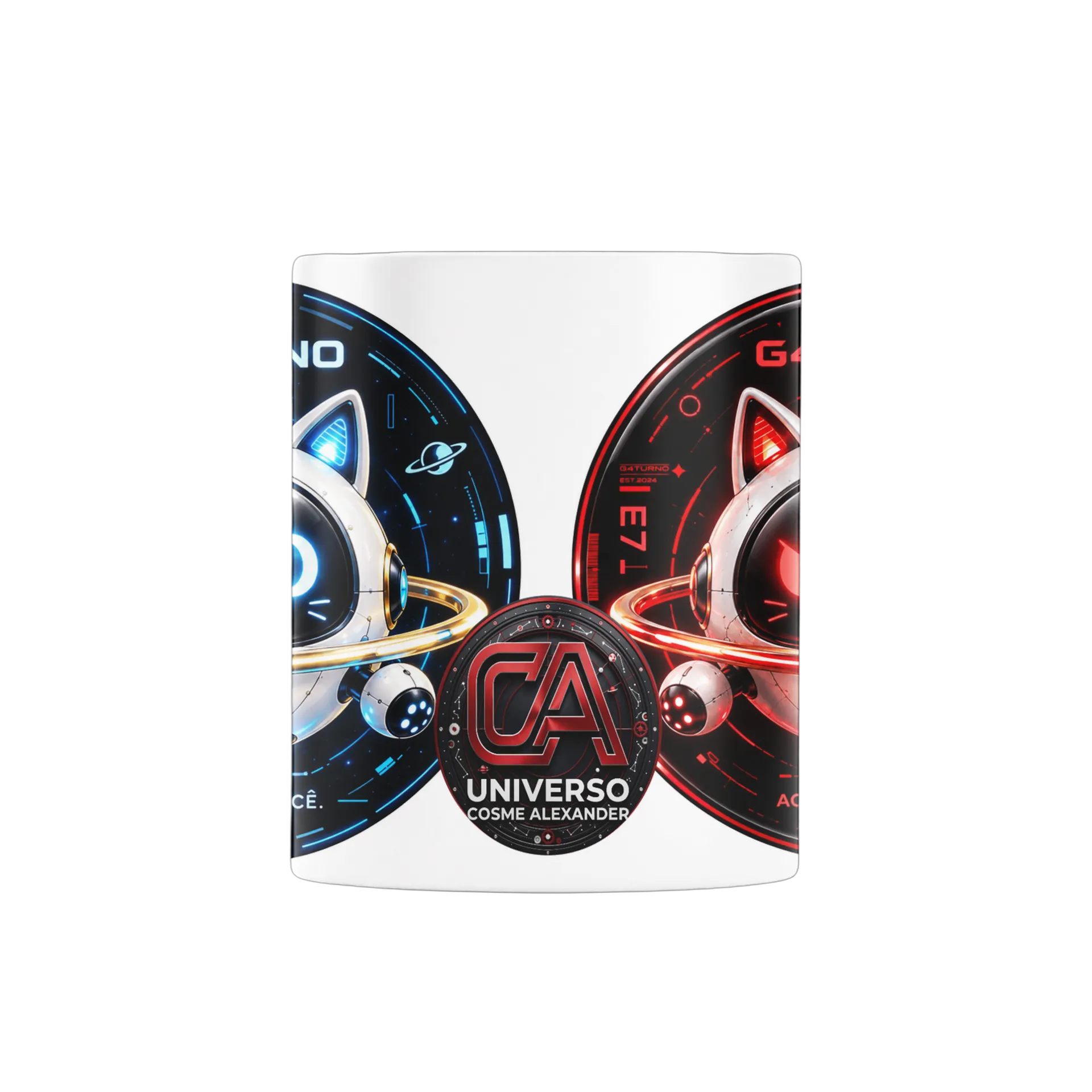 Caneca Porcelana G4turno Universo Cosmos Alexander 325ml - Imagem 2