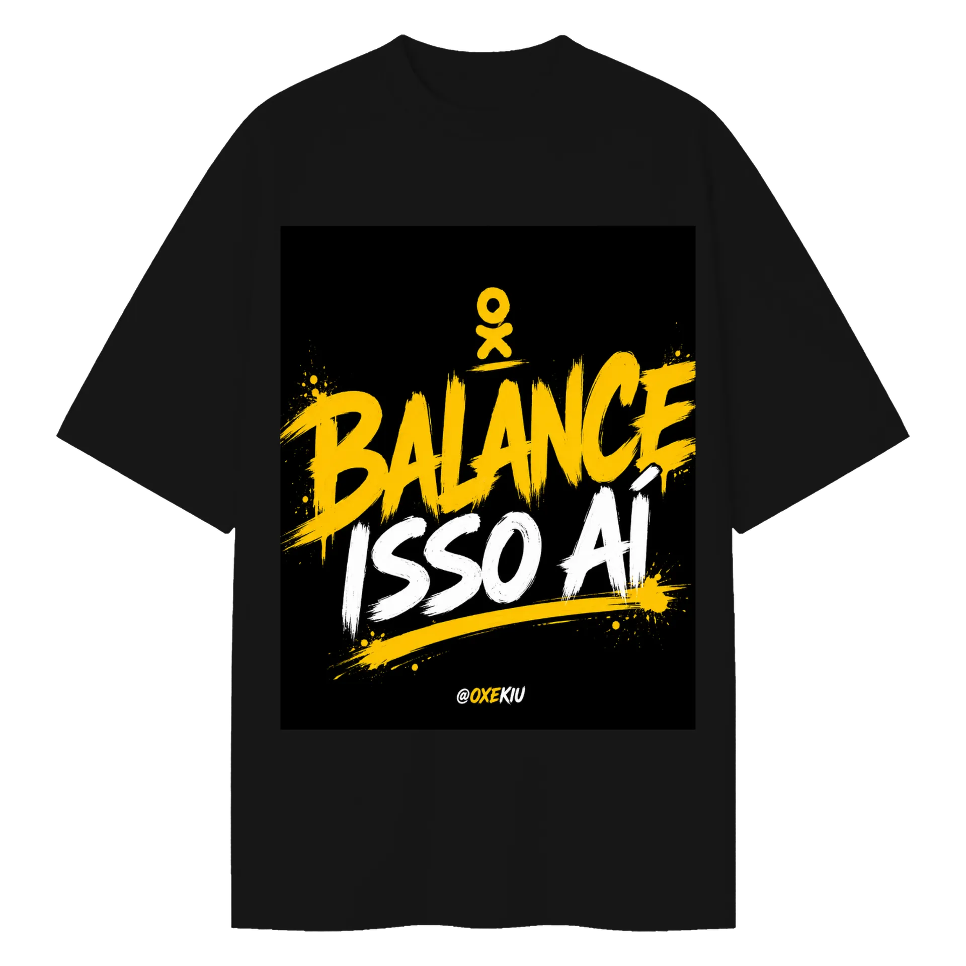 Camiseta Oversized “Balança” 100% Algodão - Imagem 1