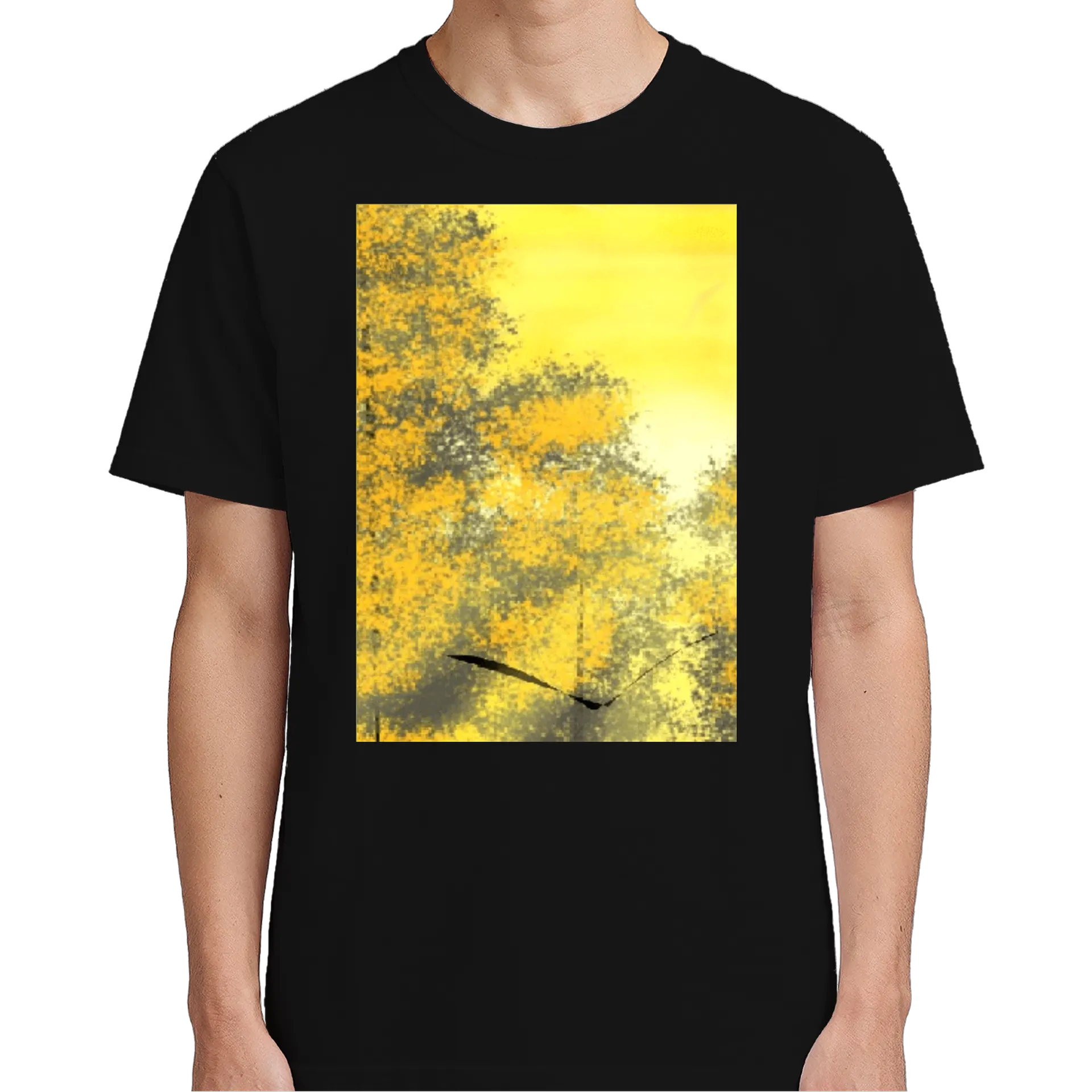 Camiseta Paisagem de Outono Estilo Impressionista 100% - Imagem 4