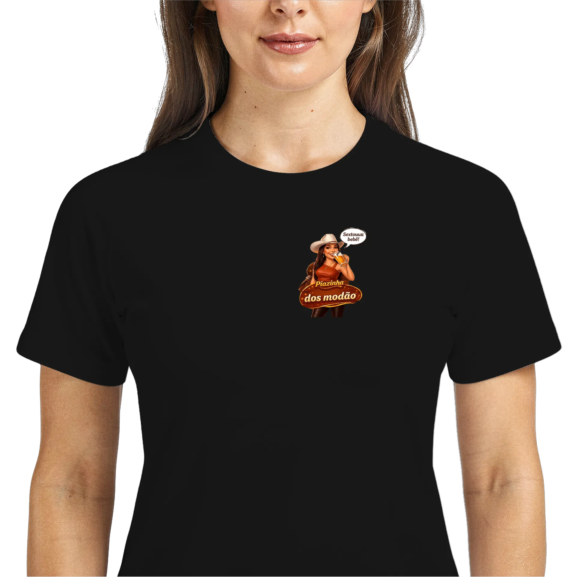 Camiseta Dry Fit Piazinha dos Modão 100% Polyester - Imagem 3