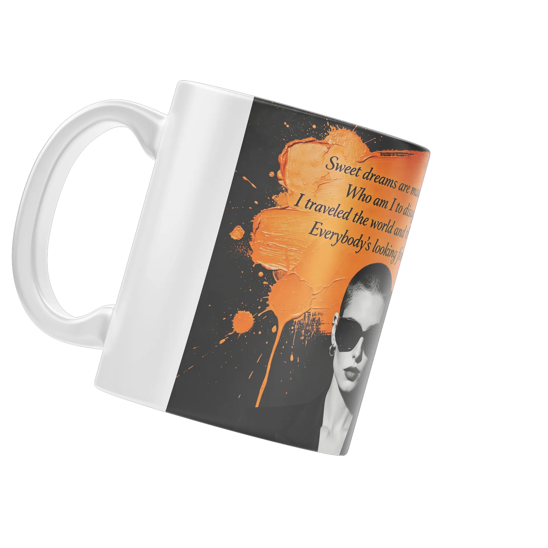 Caneca Estampa Frase Sweet Dreams 325ml - Imagem 3
