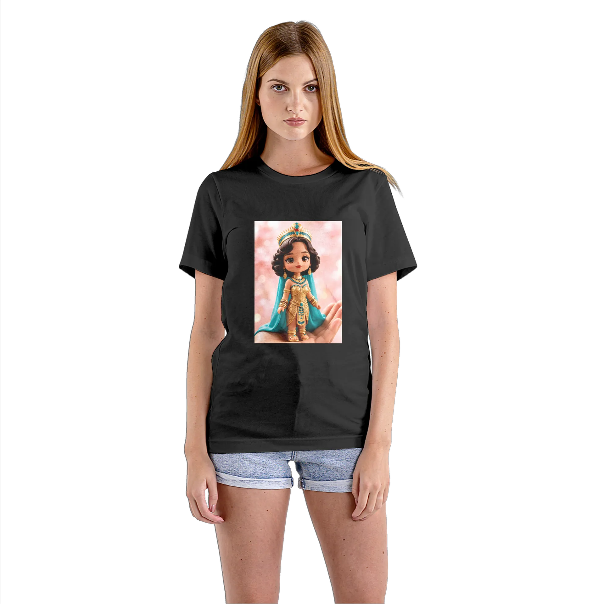 Camiseta Babylook Princesa Egípcia 100% Algodão - Imagem 3