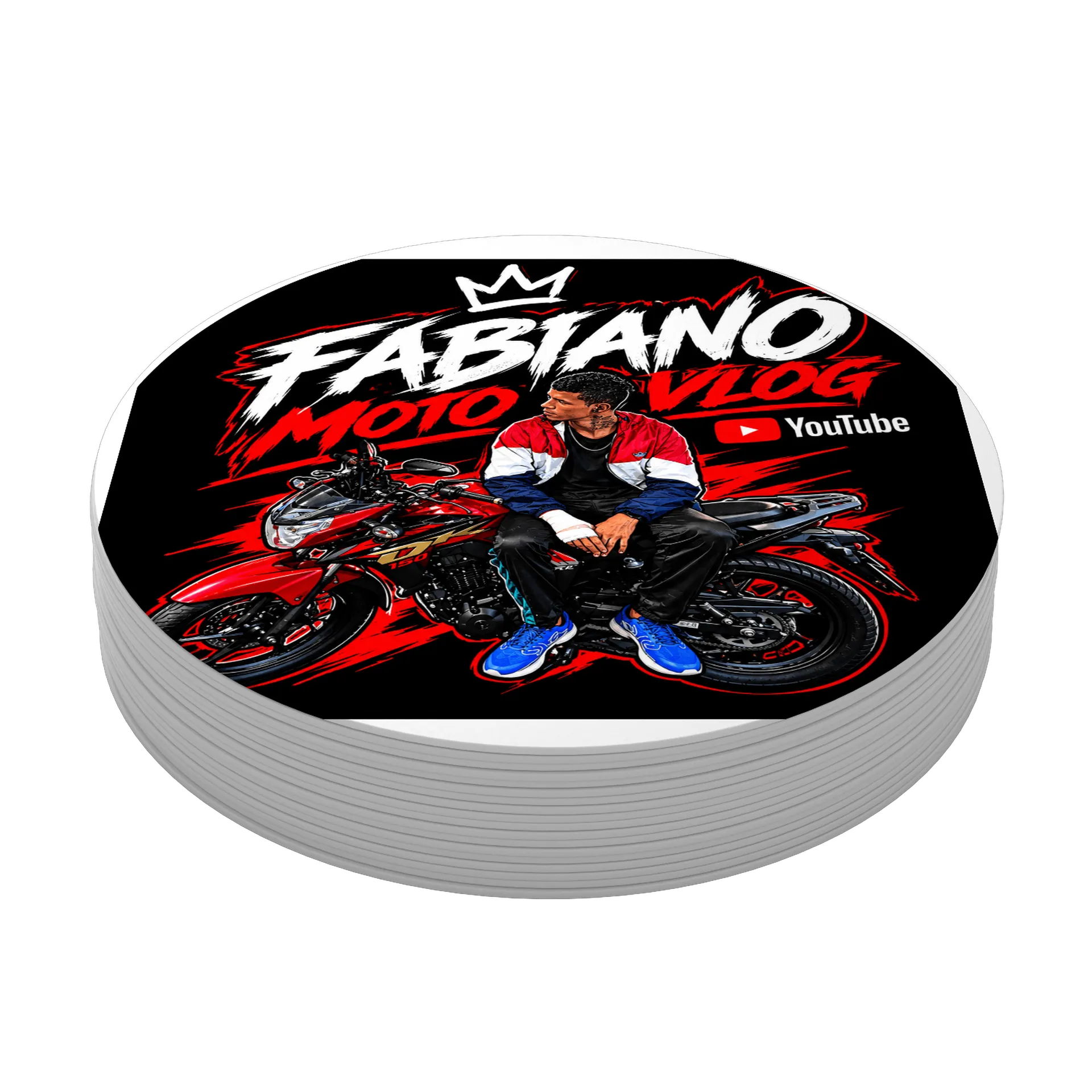 Porta-copos personalizado de fabianomotovlog — imagem 3 de 3