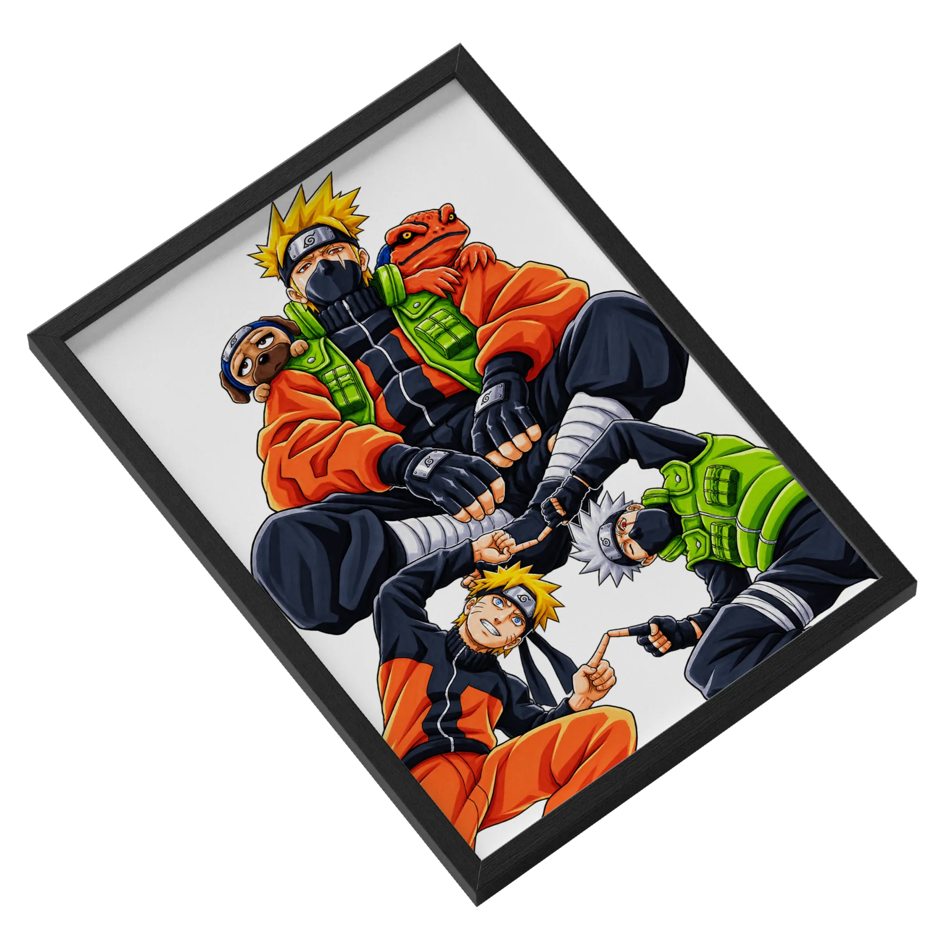Quadro Naruto Estampa Konohaninja A3 MDF e Vidro - Imagem 2