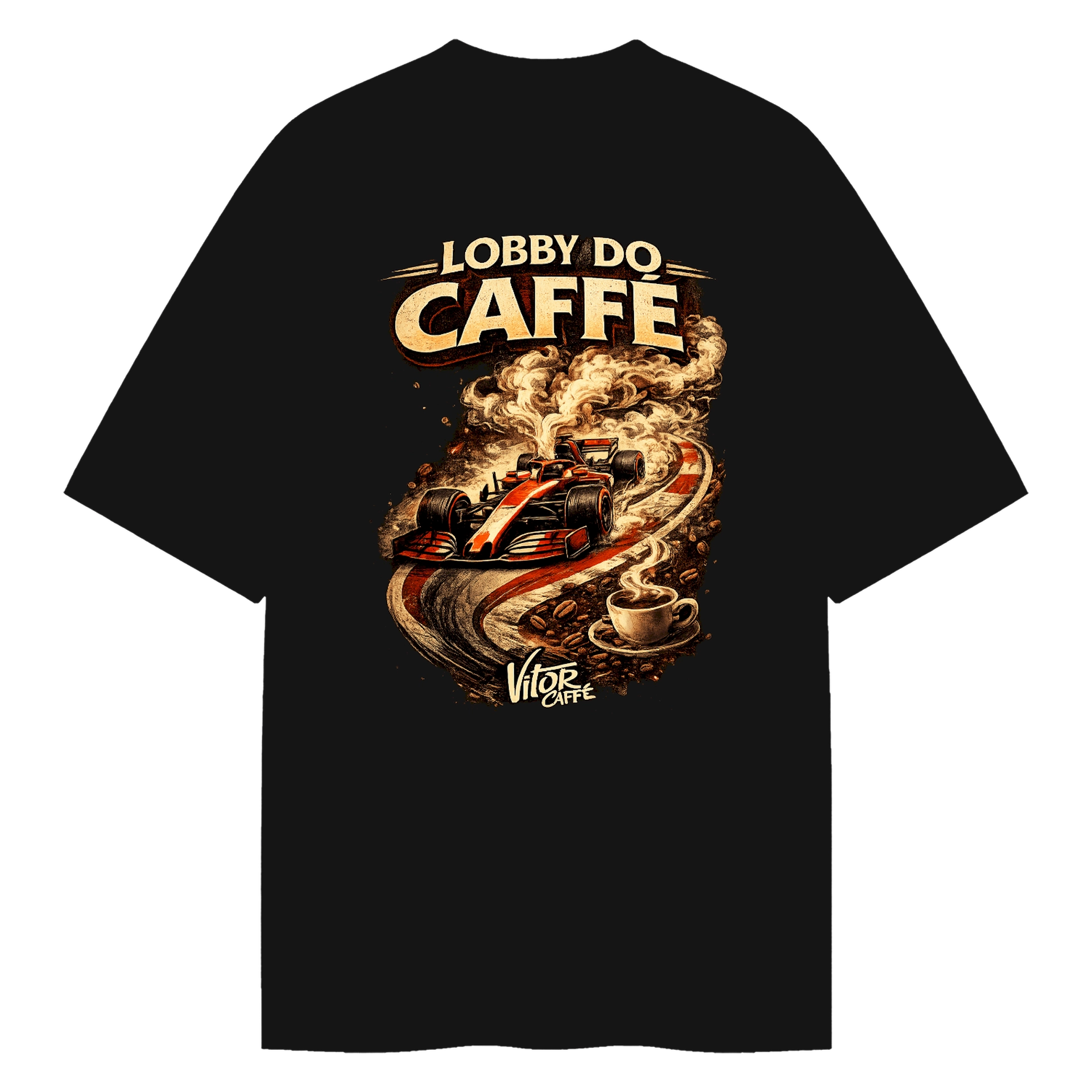 Camiseta Oversized Lobby do Caffé de Vitor Caffe