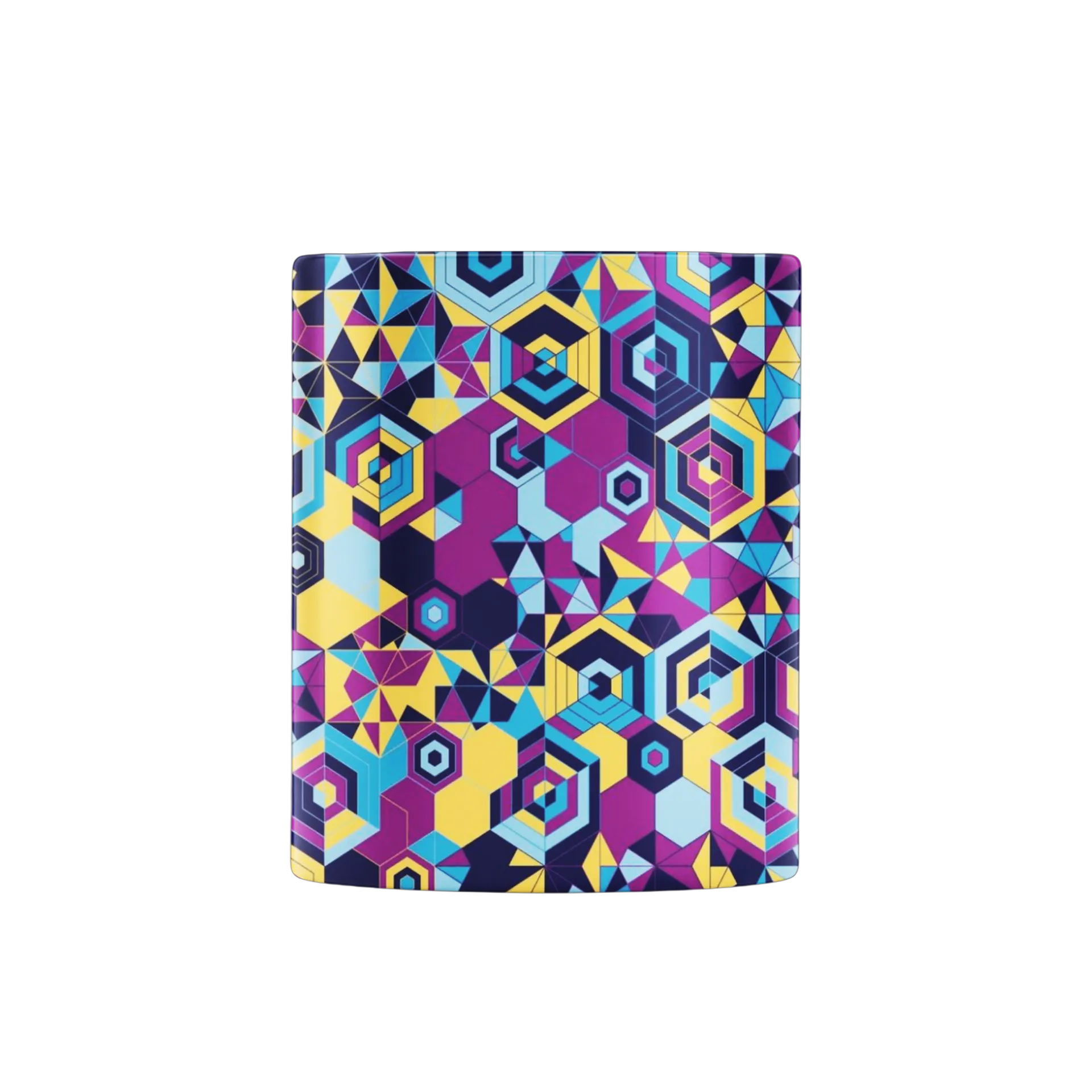 Caneca Porcelana Estampa Geométrica Colorida 325ml - Imagem 2
