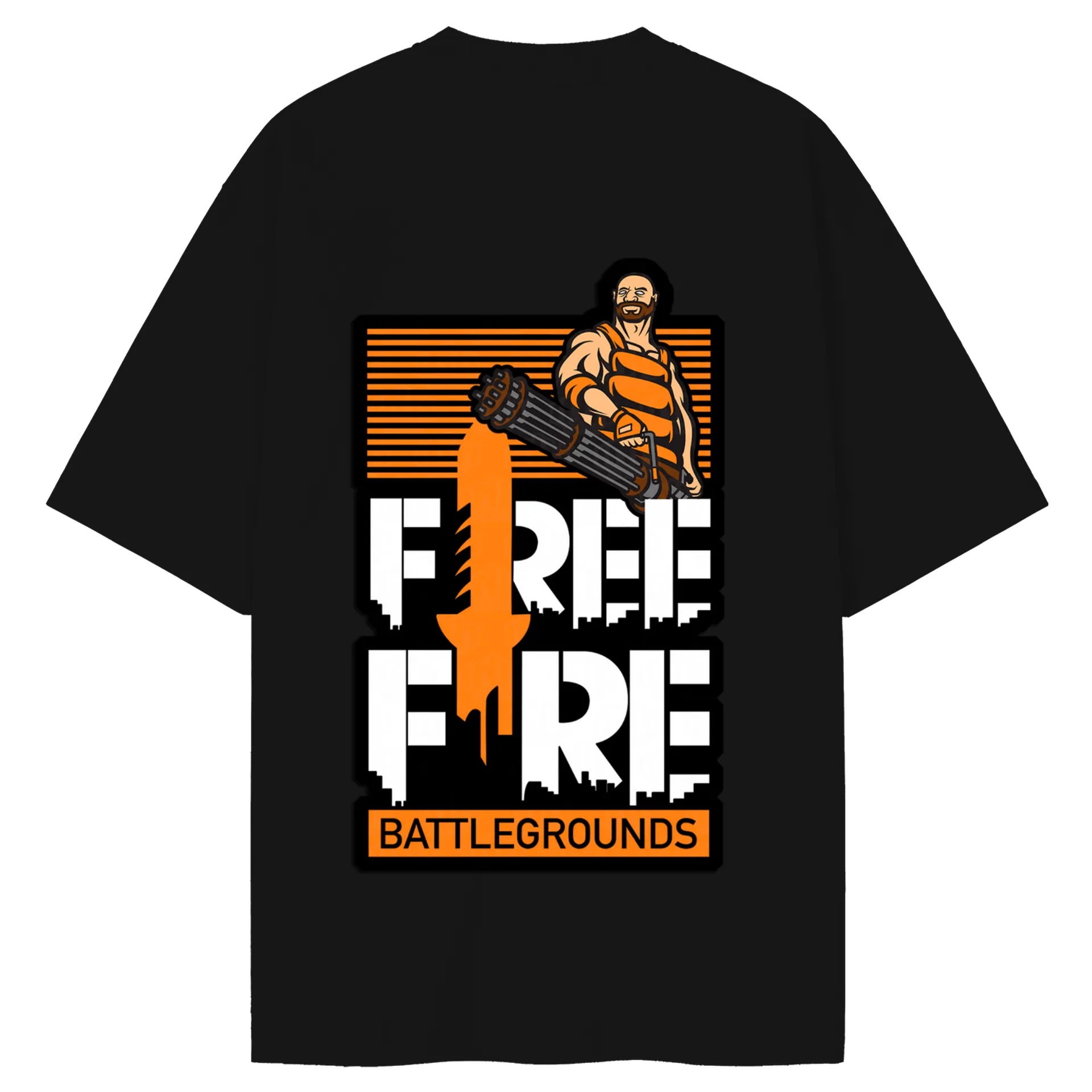 Camiseta Oversized Guerra de Batalhas Battlegrounds 100% - Imagem 2
