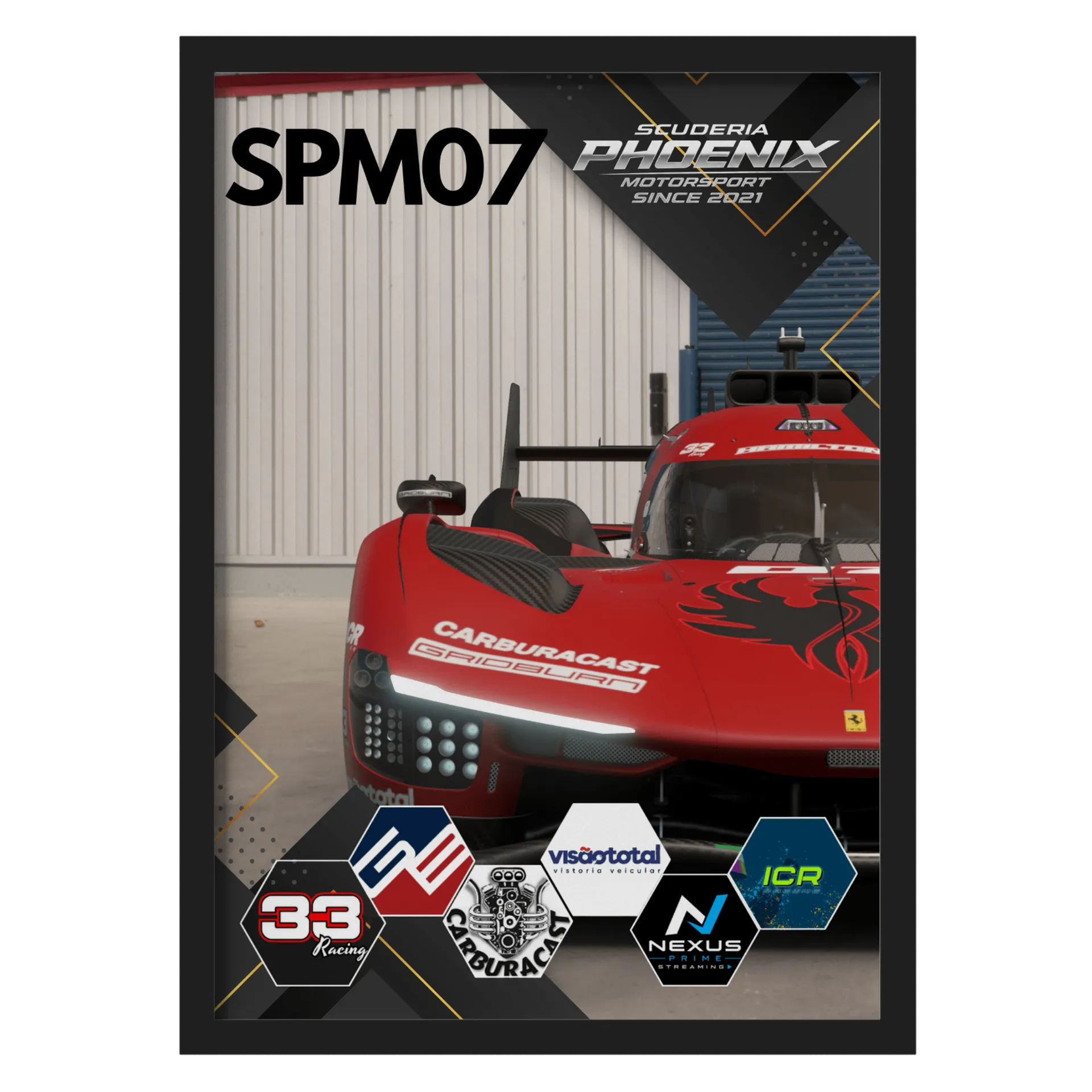 Quadro Ferrari 499P SPM07 Livery 2026 - Imagem 1