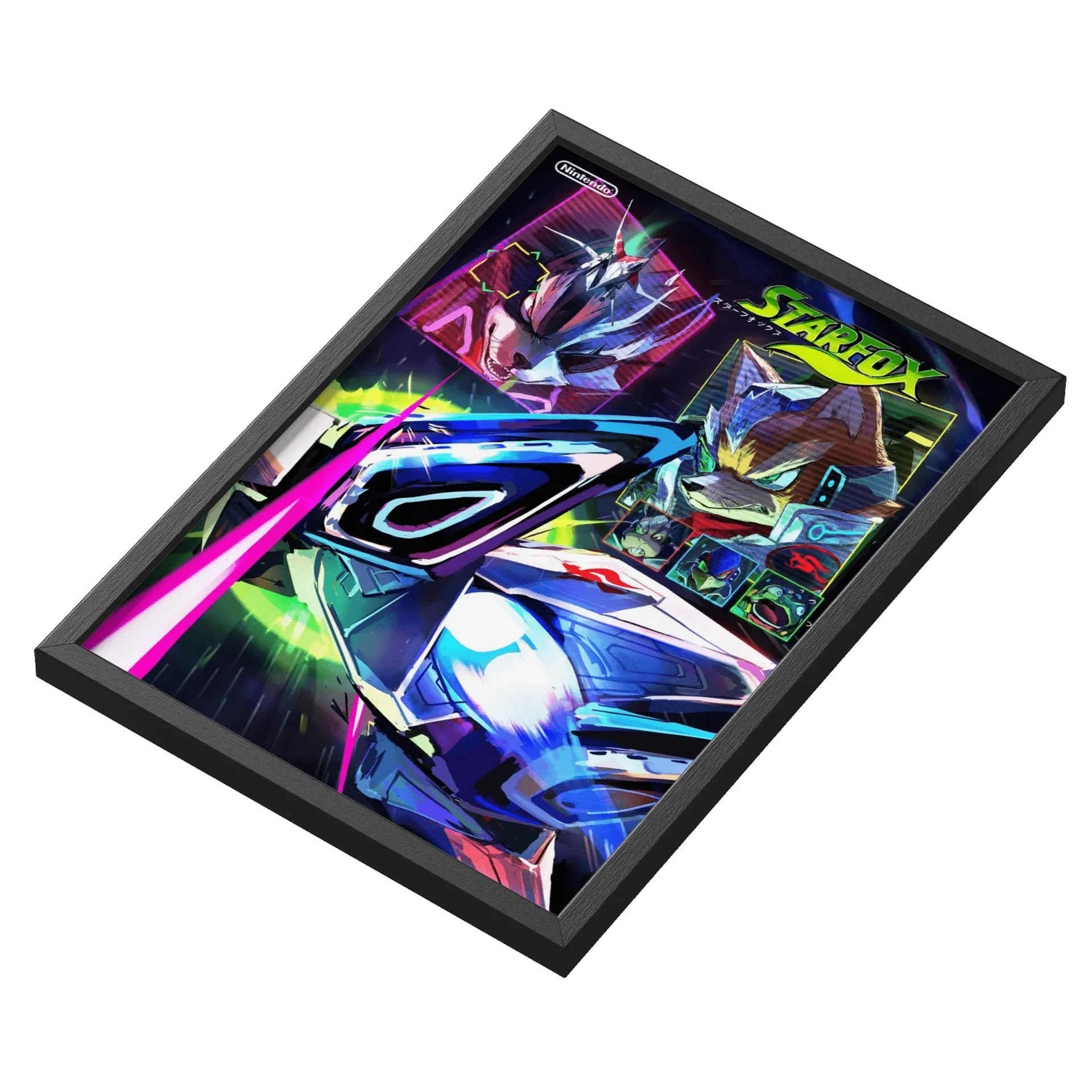 Quadro A3 star fox Com Vidro - Imagem 3