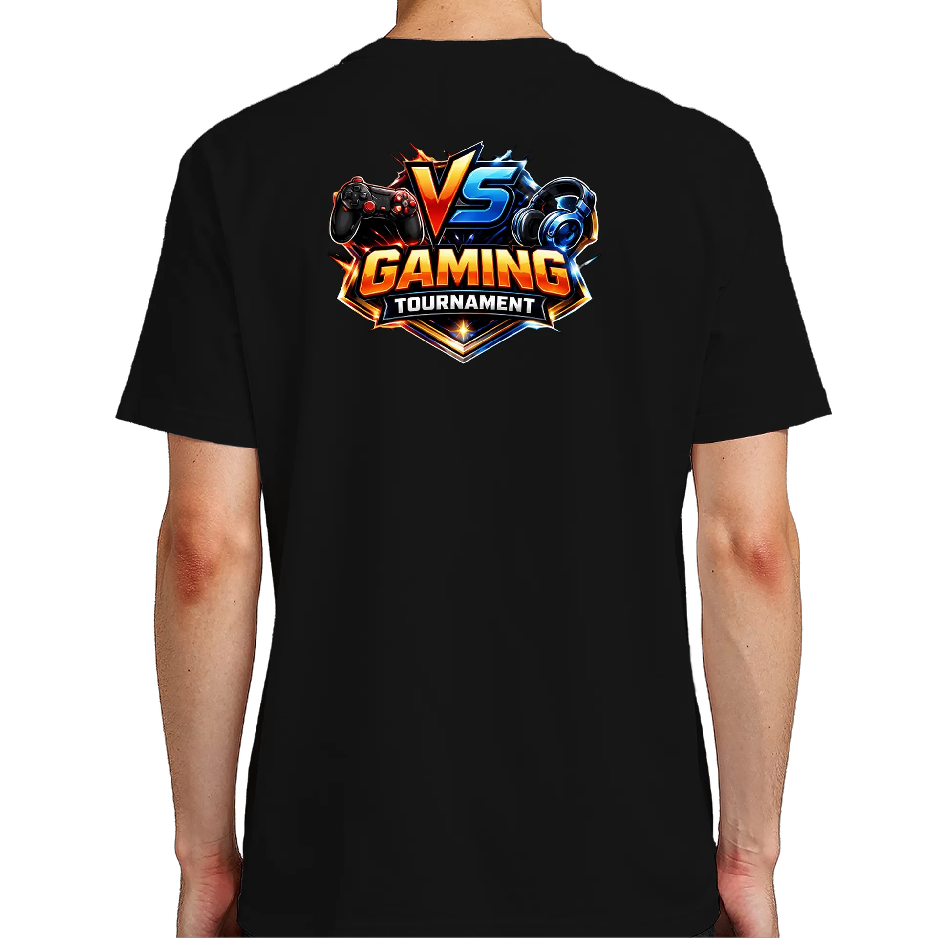 Camiseta VS Gaming Tournament Preto 100% Algodão - Imagem 7
