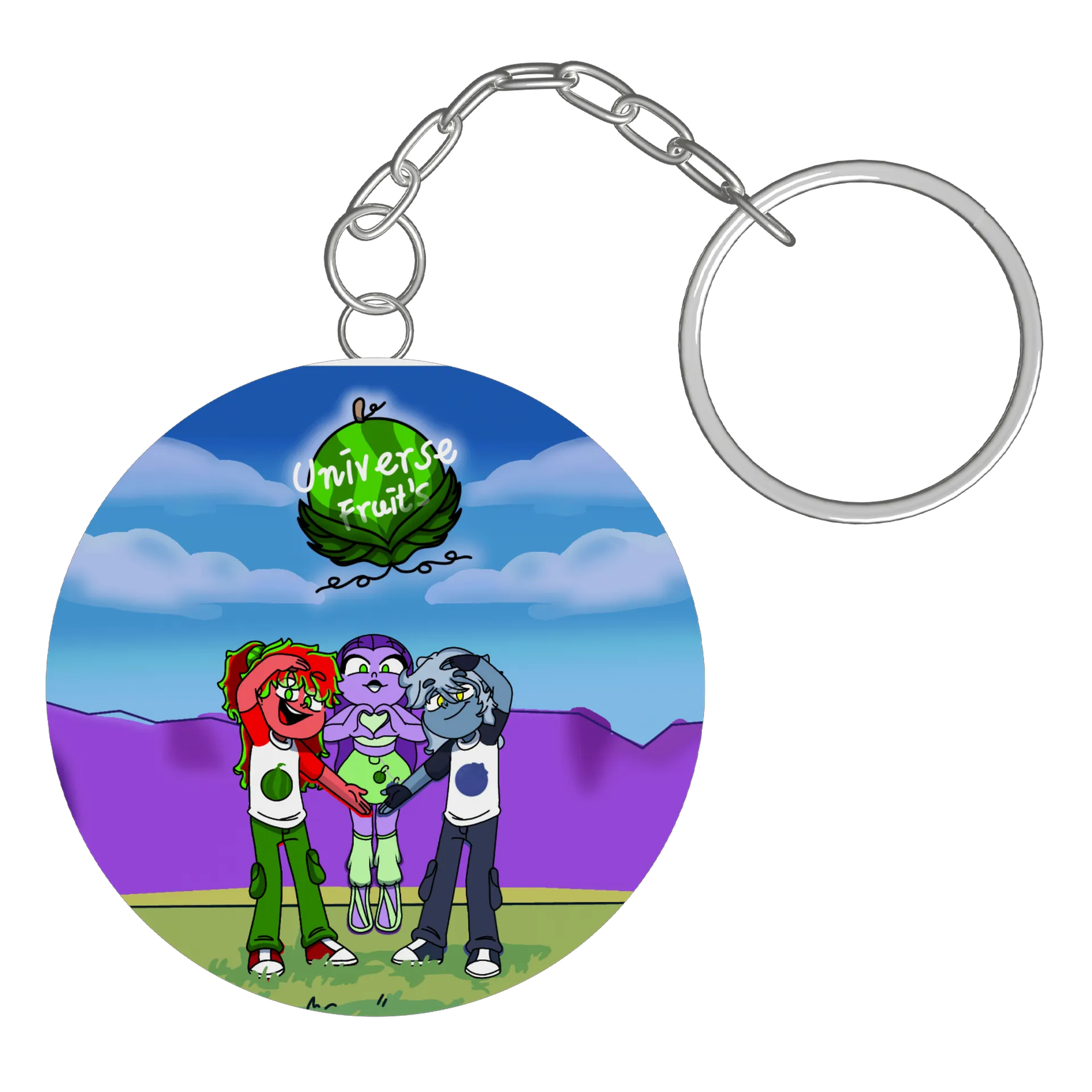 Chaveiro personalizado de Universe fruit's