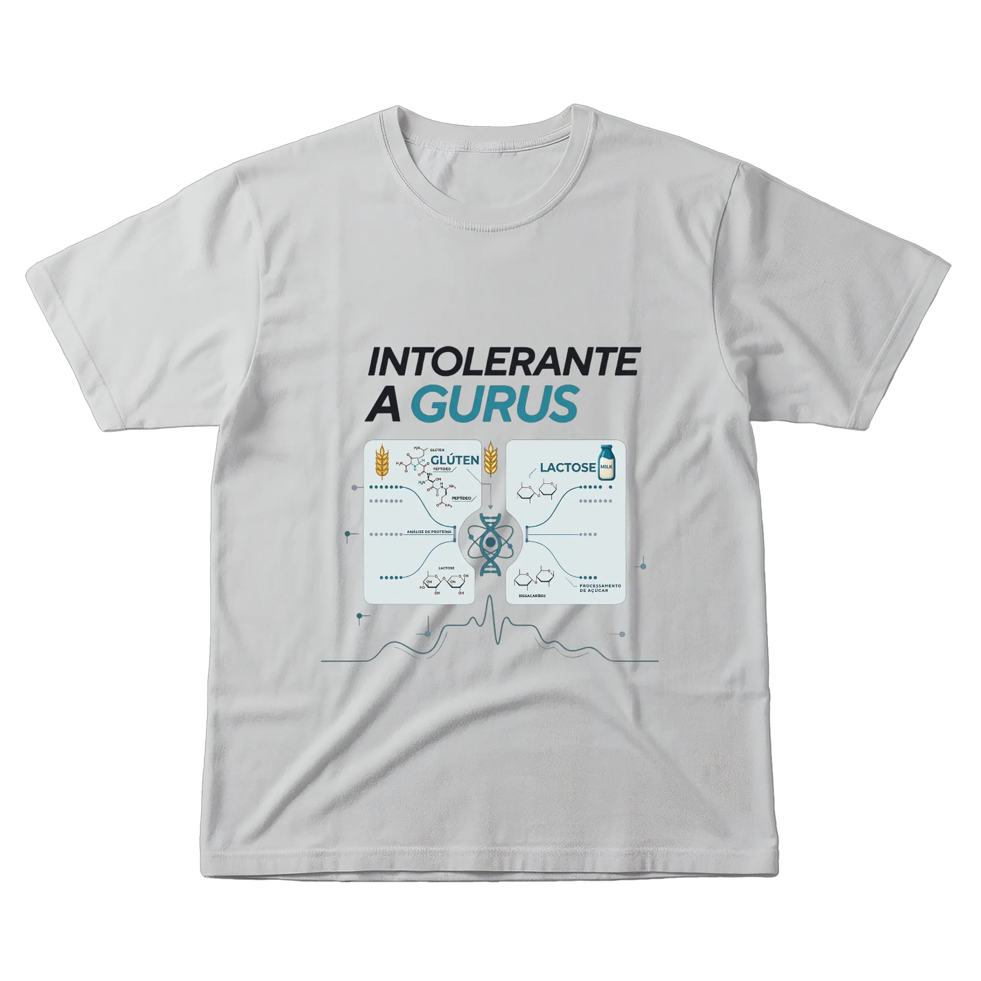 Camiseta Intolerante a Gurus 100% Algodão - Imagem 1