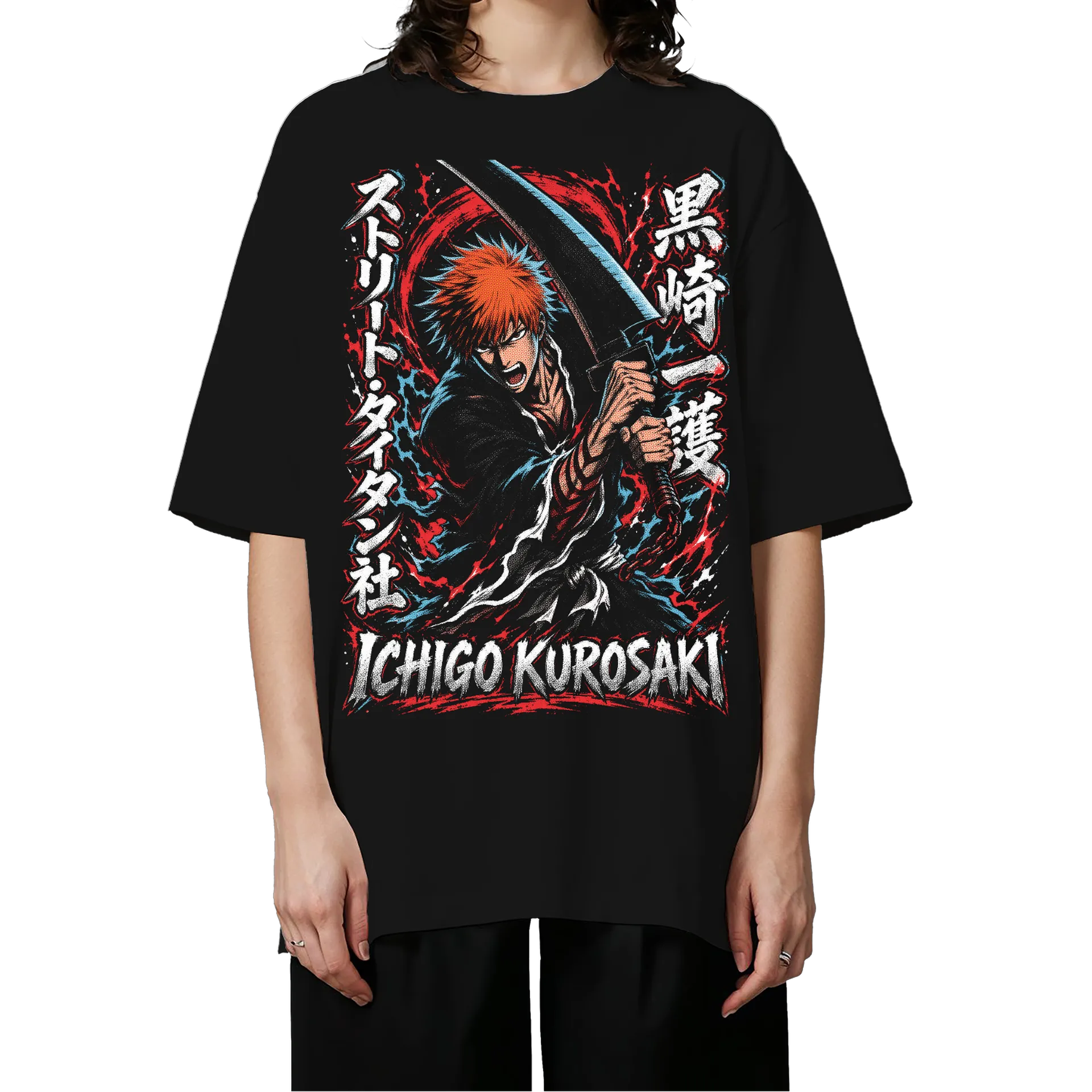 Camiseta Oversized Ichigo Kurosaki Bleach Premium - Imagem 3