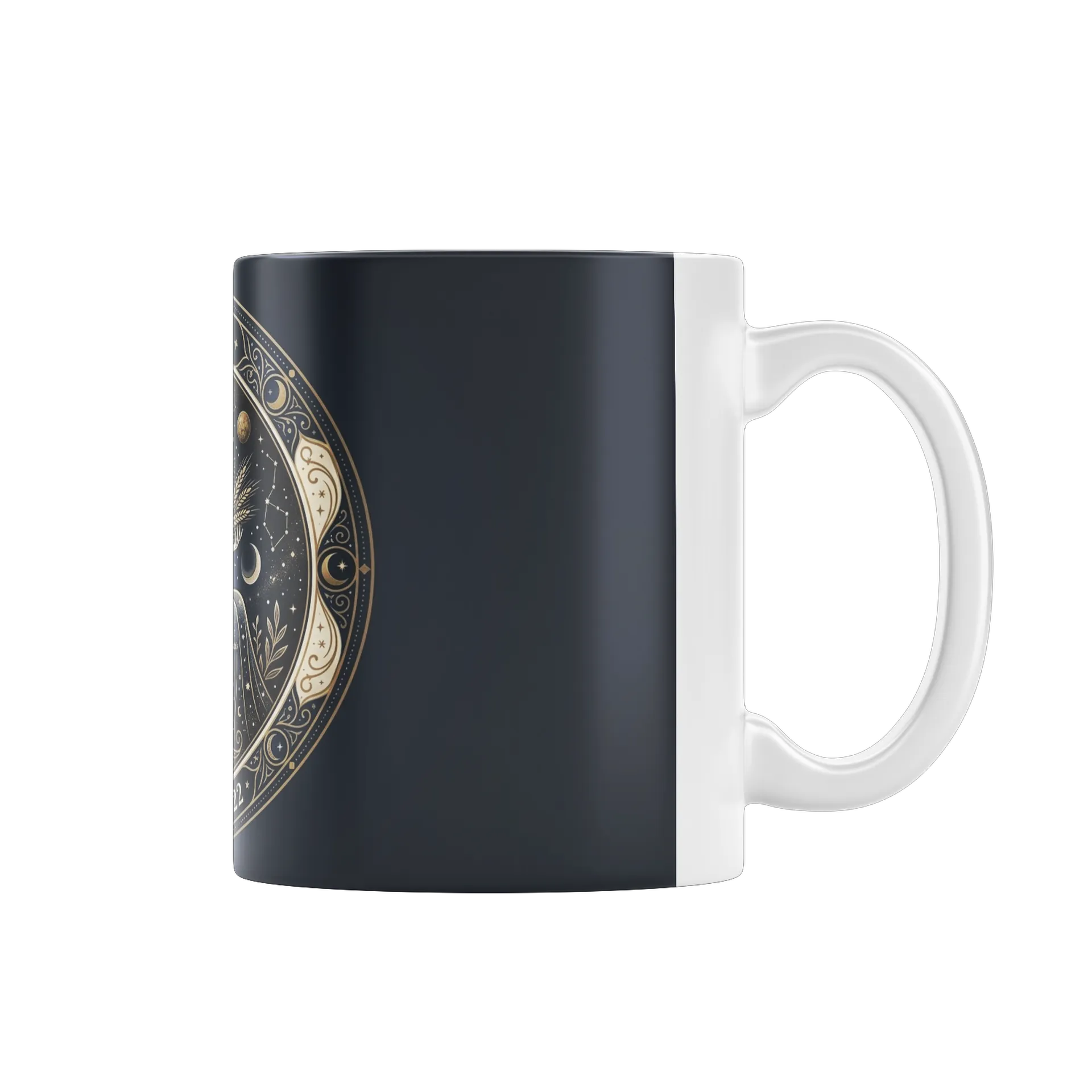 Caneca Signo de Virgem Astrológico Azul-Marinho 325ml - Imagem 2