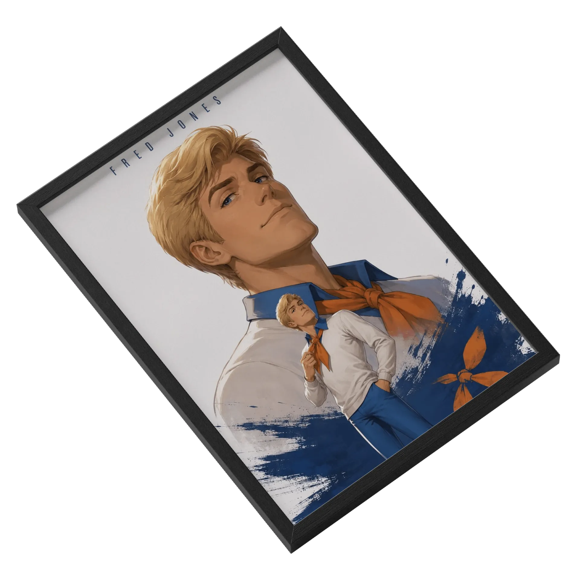 Quadro Fred Jones Ilustração Cartoon A3 com Vidro - Imagem 2