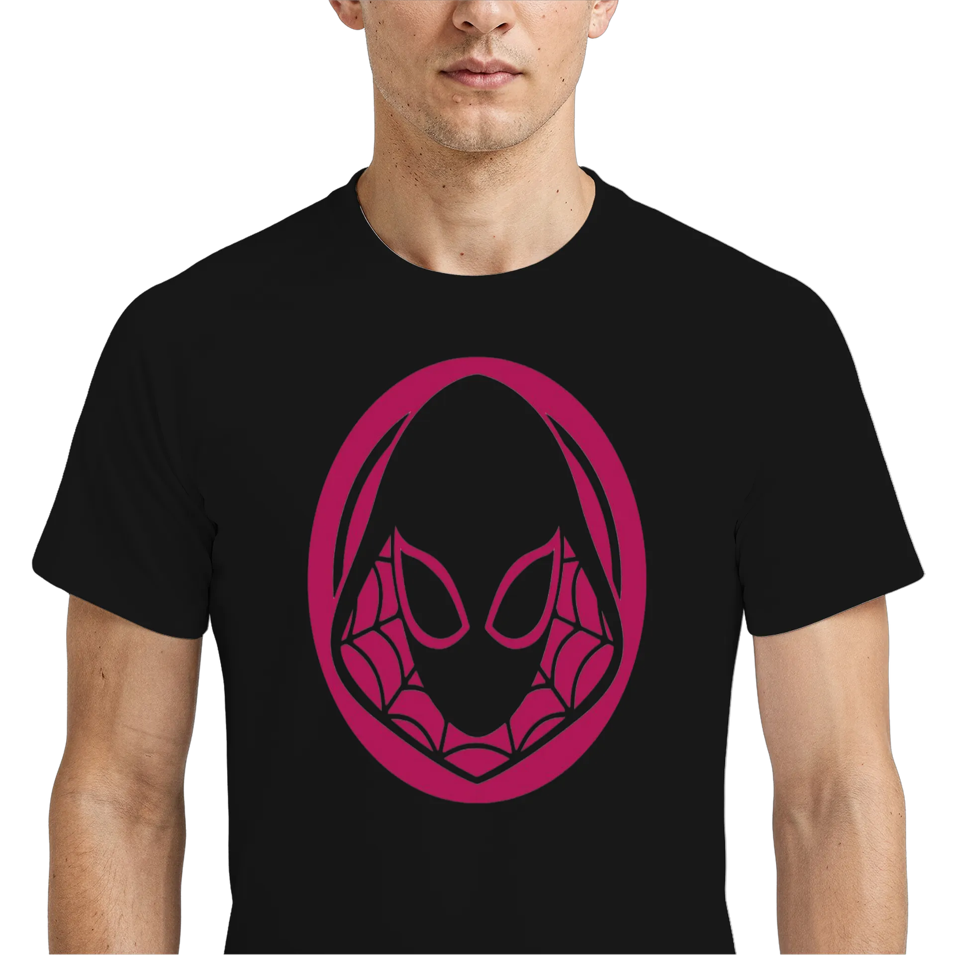 Camiseta Dry Fit Estampa Aranha Rosa 100% Algodão - Imagem 4