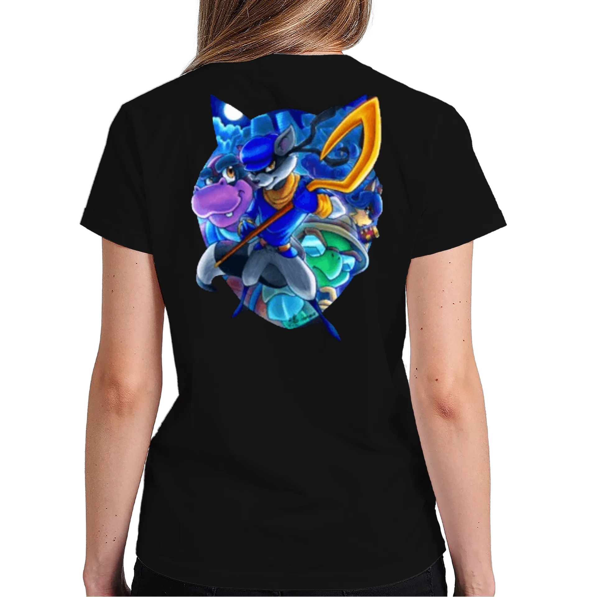 Camiseta Estampa Ladrão Azul 100% Algodão - Imagem 6