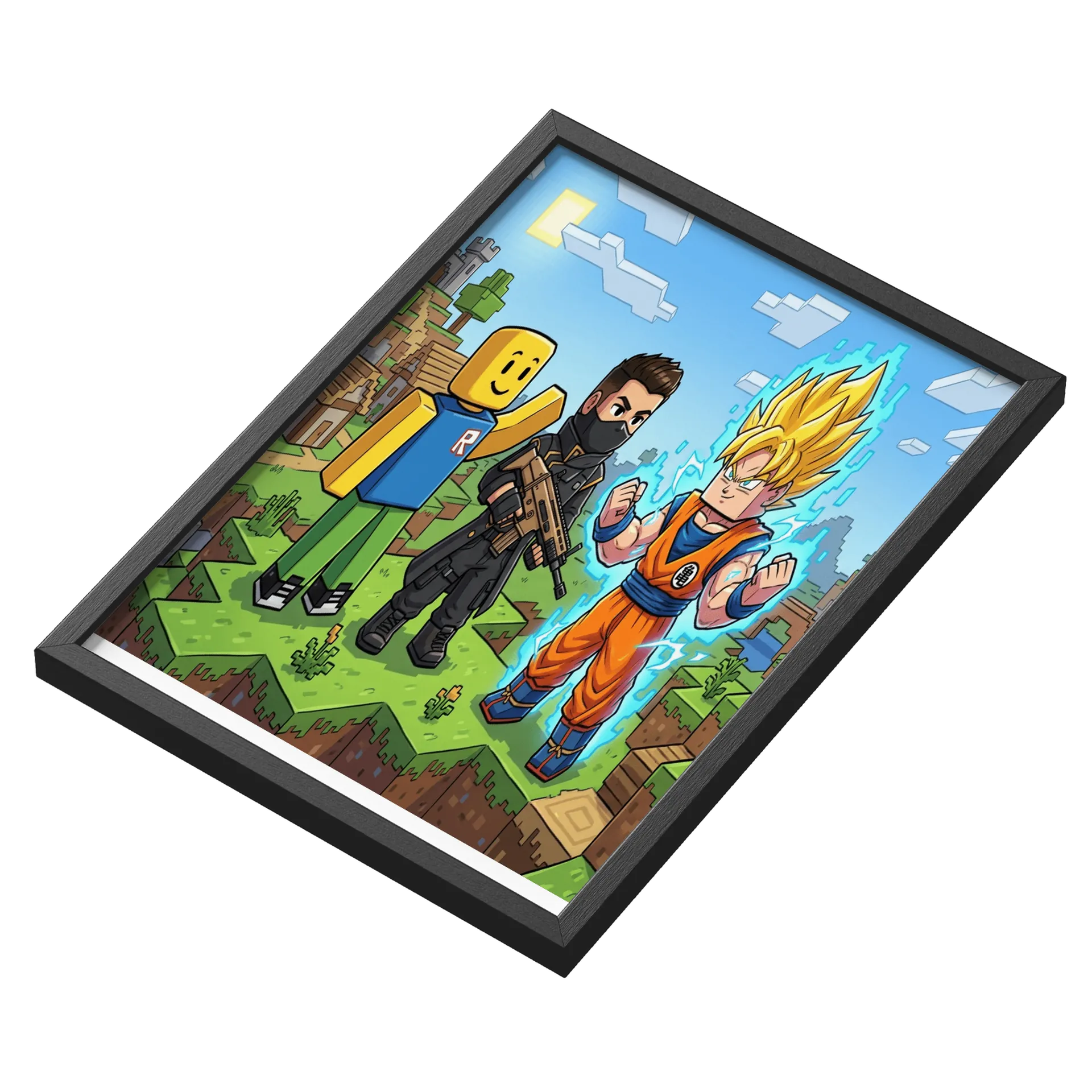 Quadro Estampa Personagens Estilo Cartoon A3 - Imagem 3