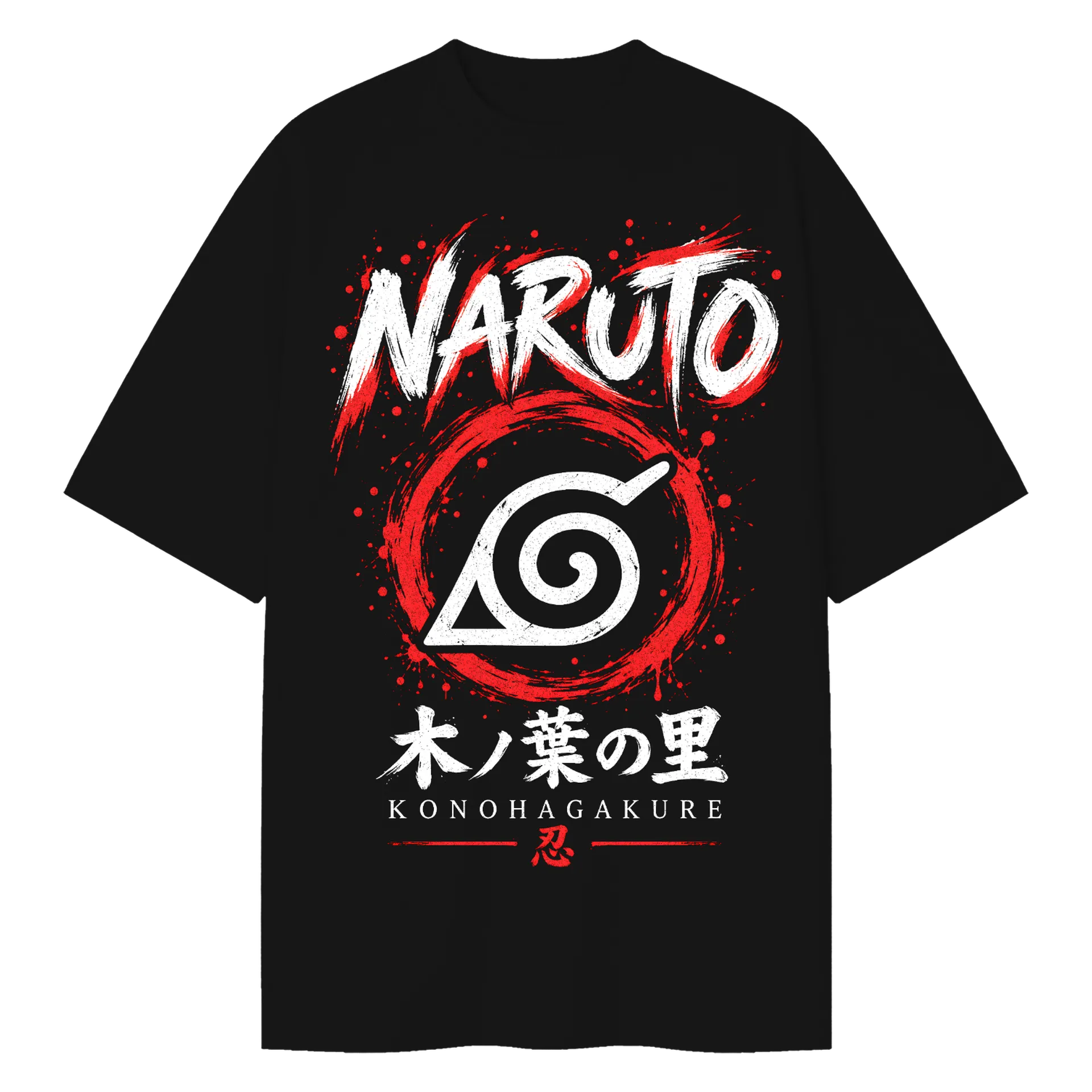 Camiseta Oversized Iruka Umino Anime Naruto Premium - Imagem 1