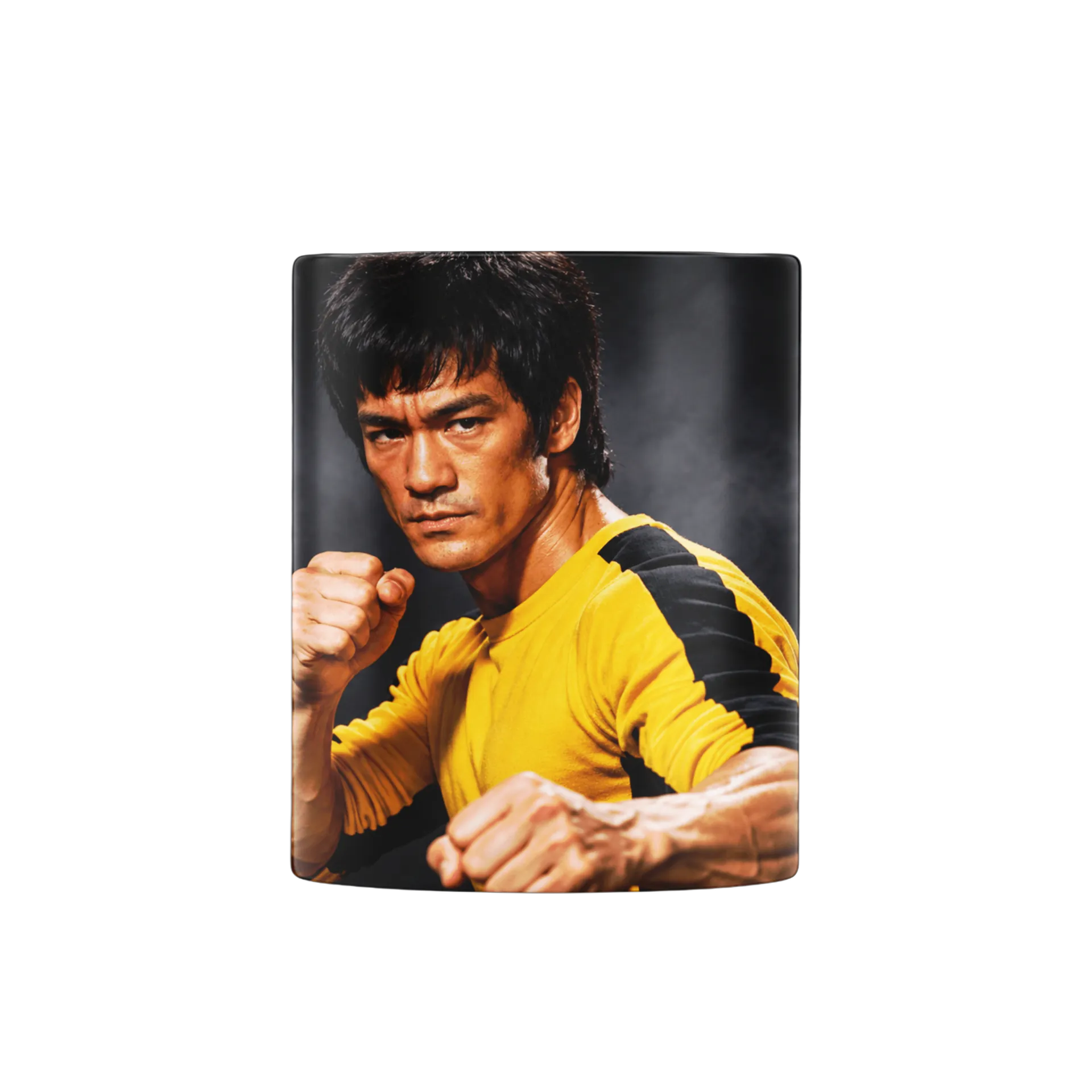 Caneca Bruce Lee Camiseta Amarela e Preta 325ml - Imagem 2