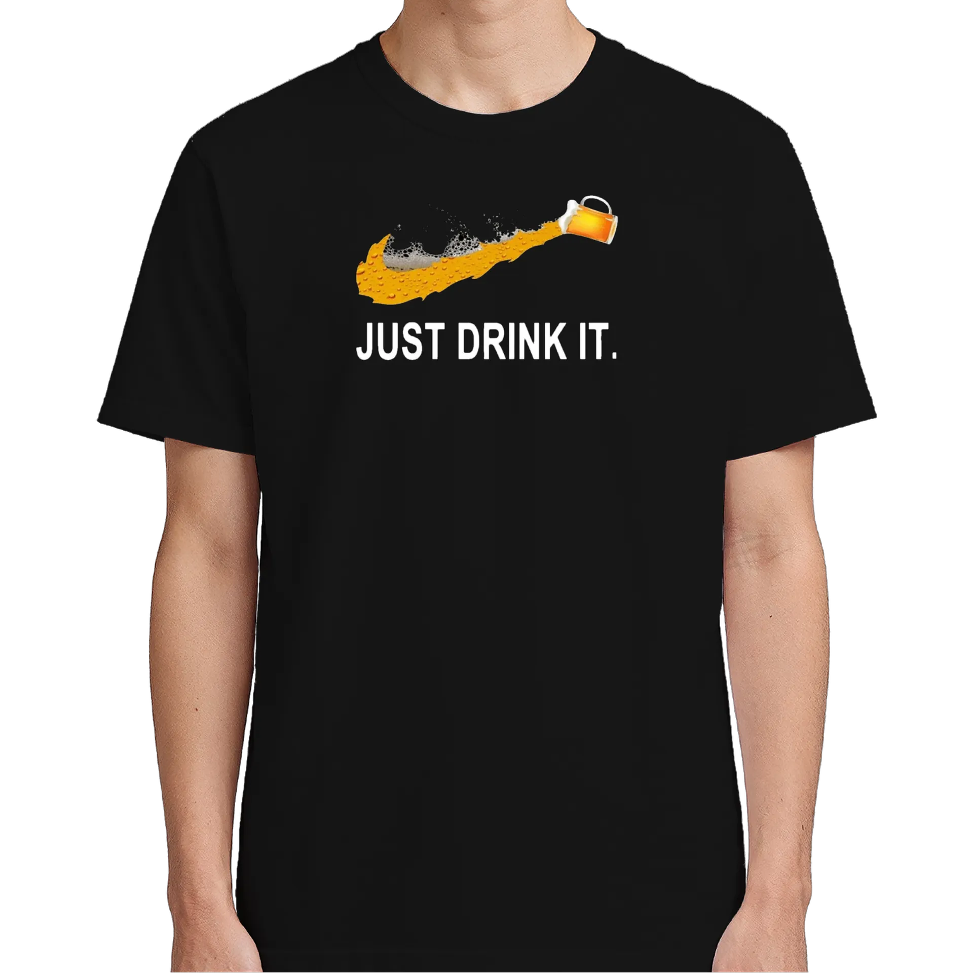 Camiseta Just Drink It Estampa Criativa 100% Algodão - Imagem 5