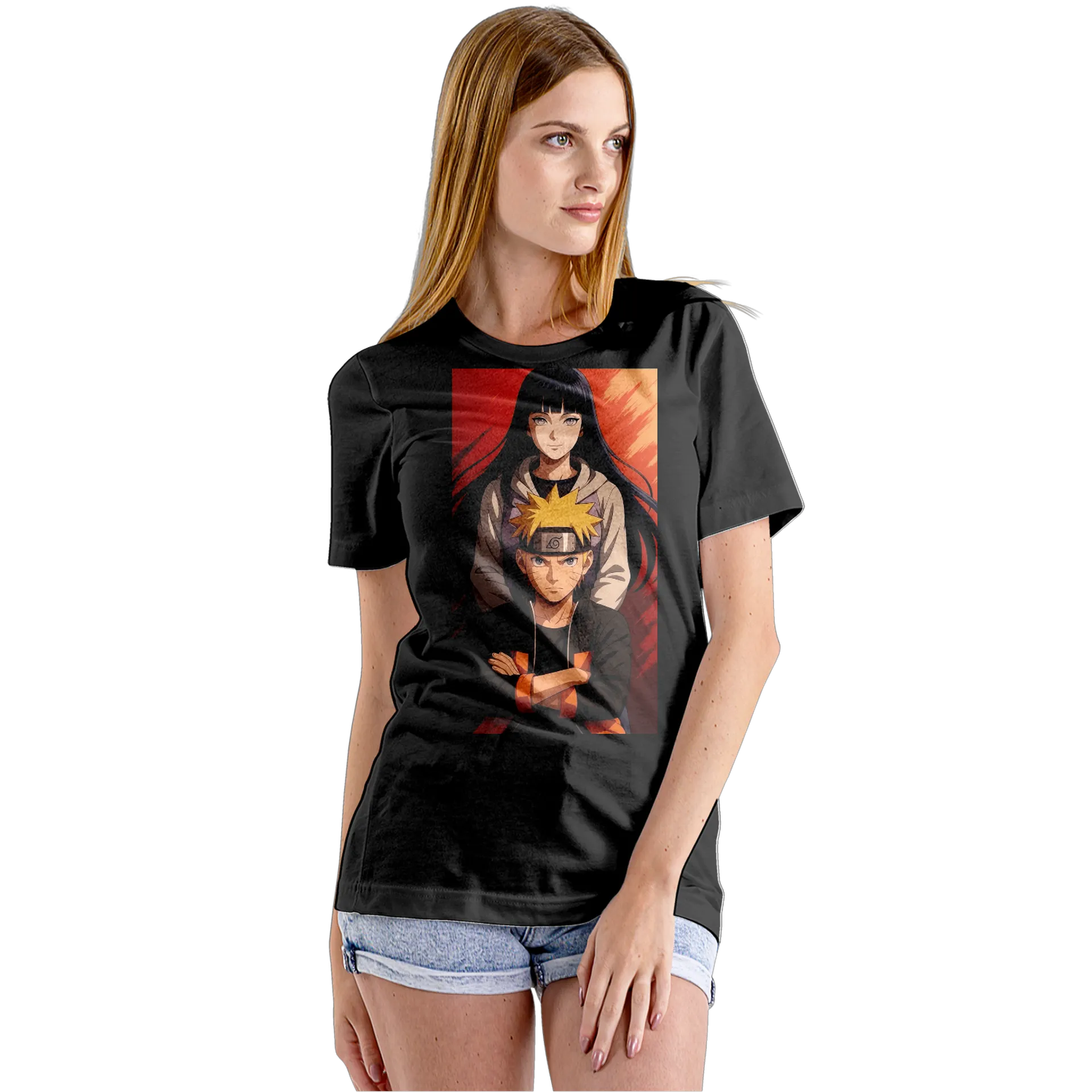 Camiseta Babylook Naruto e Hinata Anime 100% Algodão - Imagem 5