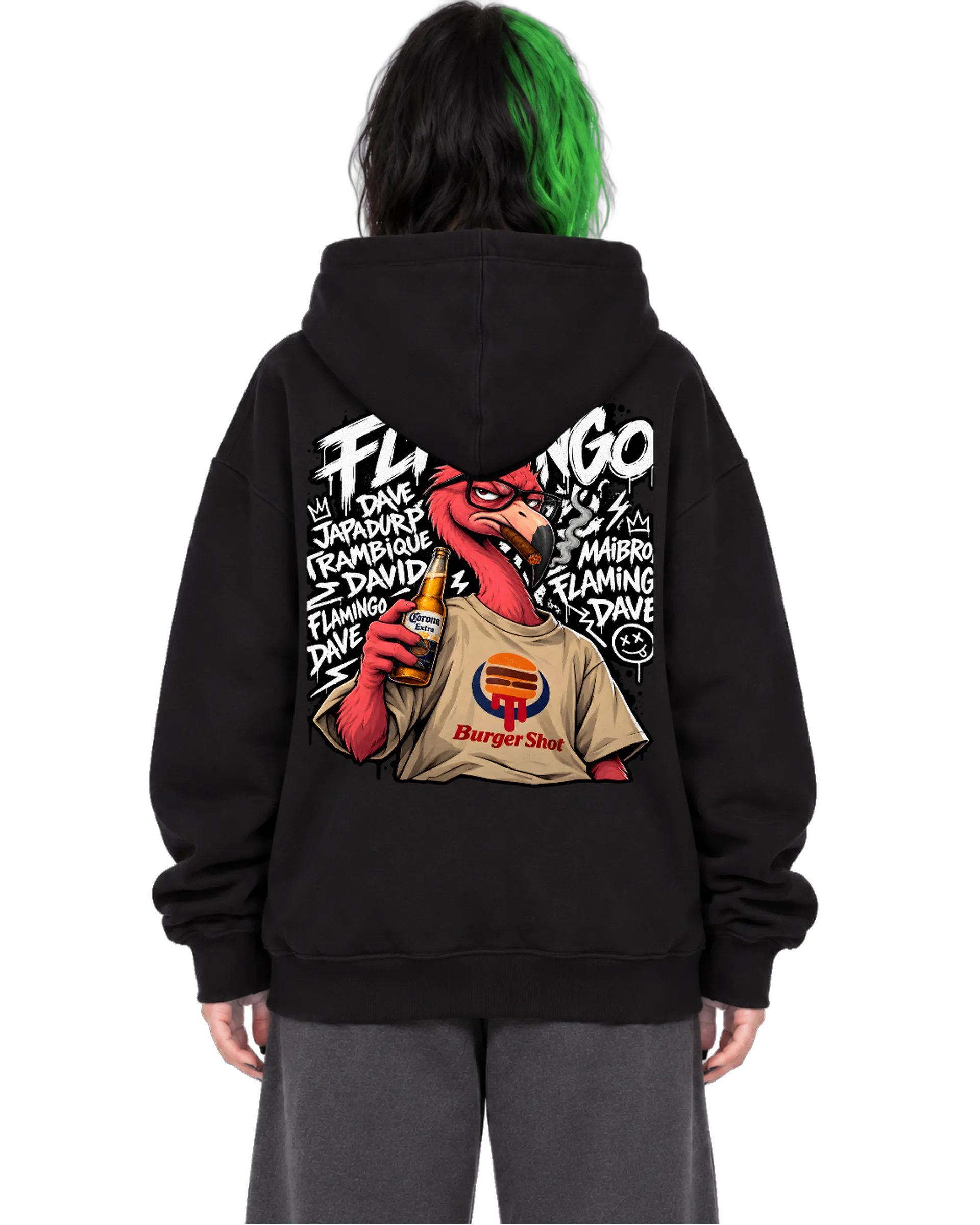Blusa Moletom Flamingo BS - Davfury Streetwear Comp. ® de Davfury Streetwear Comp. — imagem 2 de 6