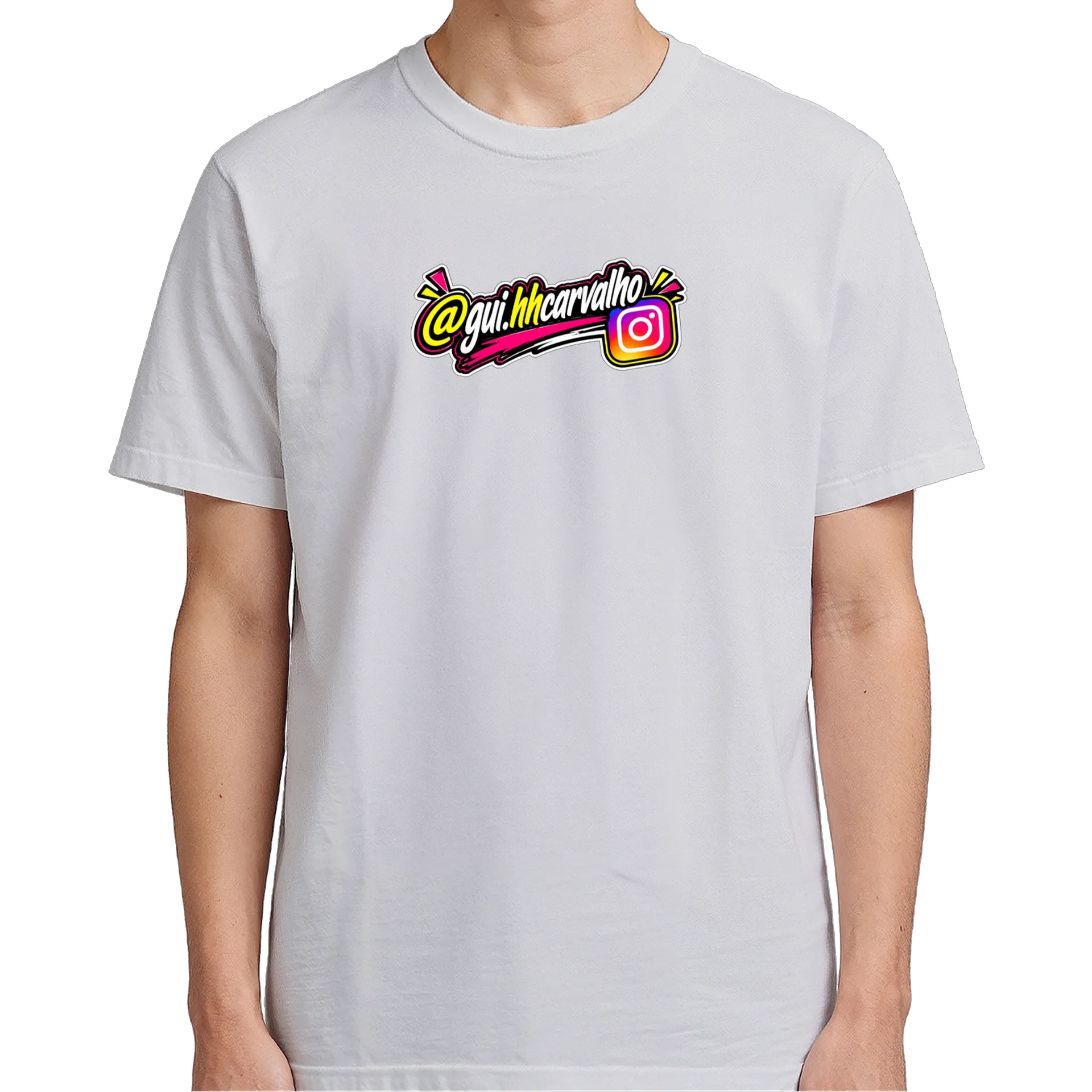Camiseta Caricatura de Youtuber Colorido 100% Algodão - Imagem 5