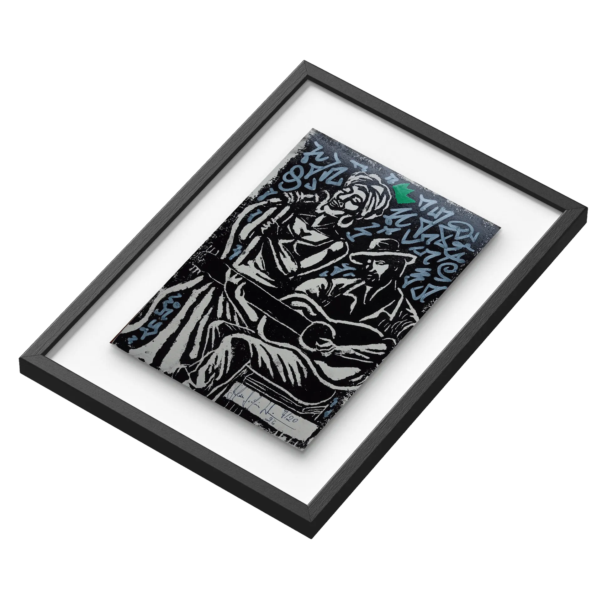 Quadro A3 Canto, Coroa e Violão Com Vidro - Imagem 3