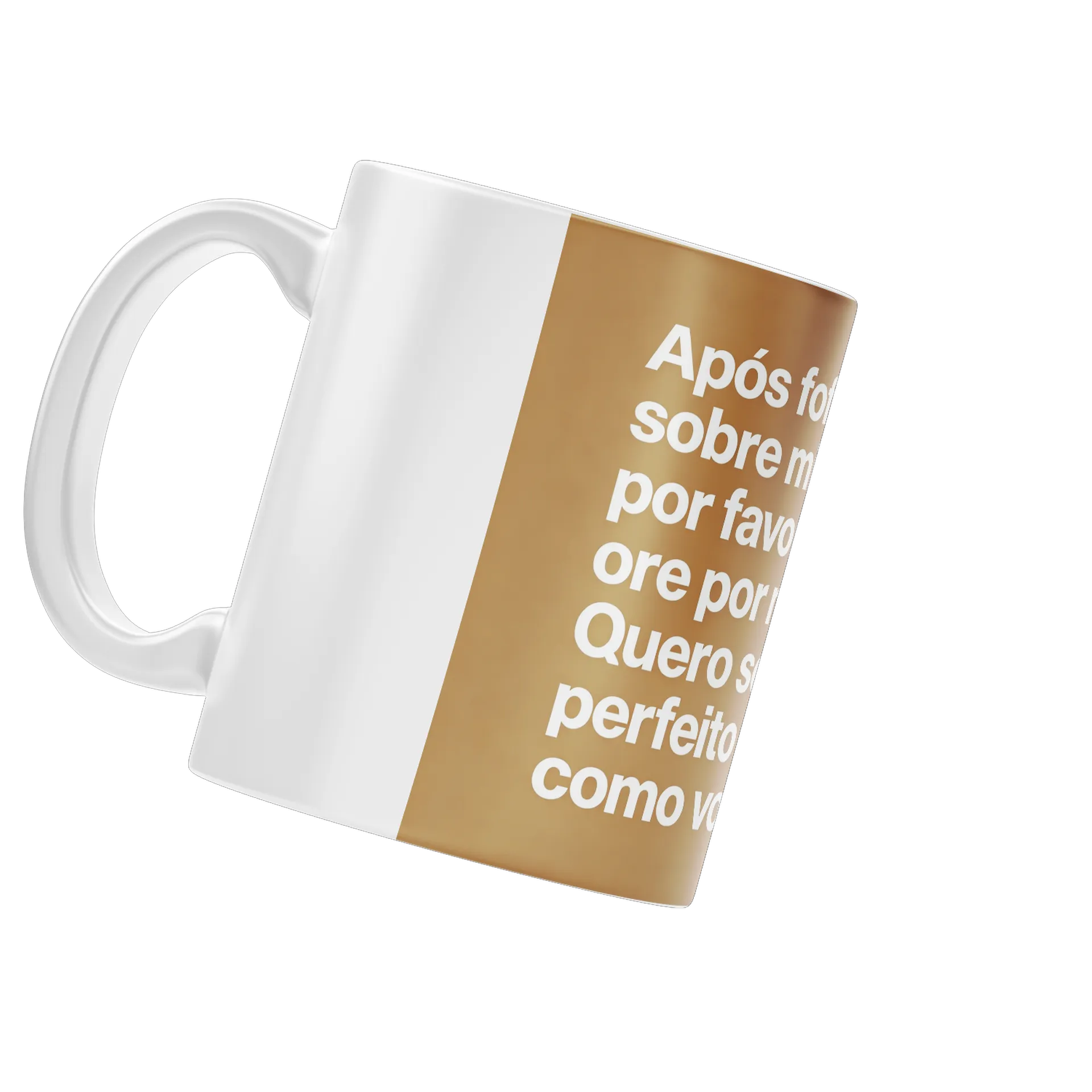 Caneca Texto Motivacional 325ml Branco de Pandora Brasil — imagem 3 de 4