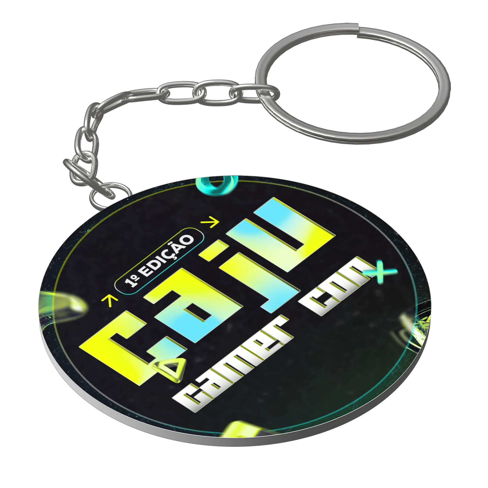 Chaveiro MDF 1ª EDIÇÃO CAJU GAMER CON' - Imagem 1