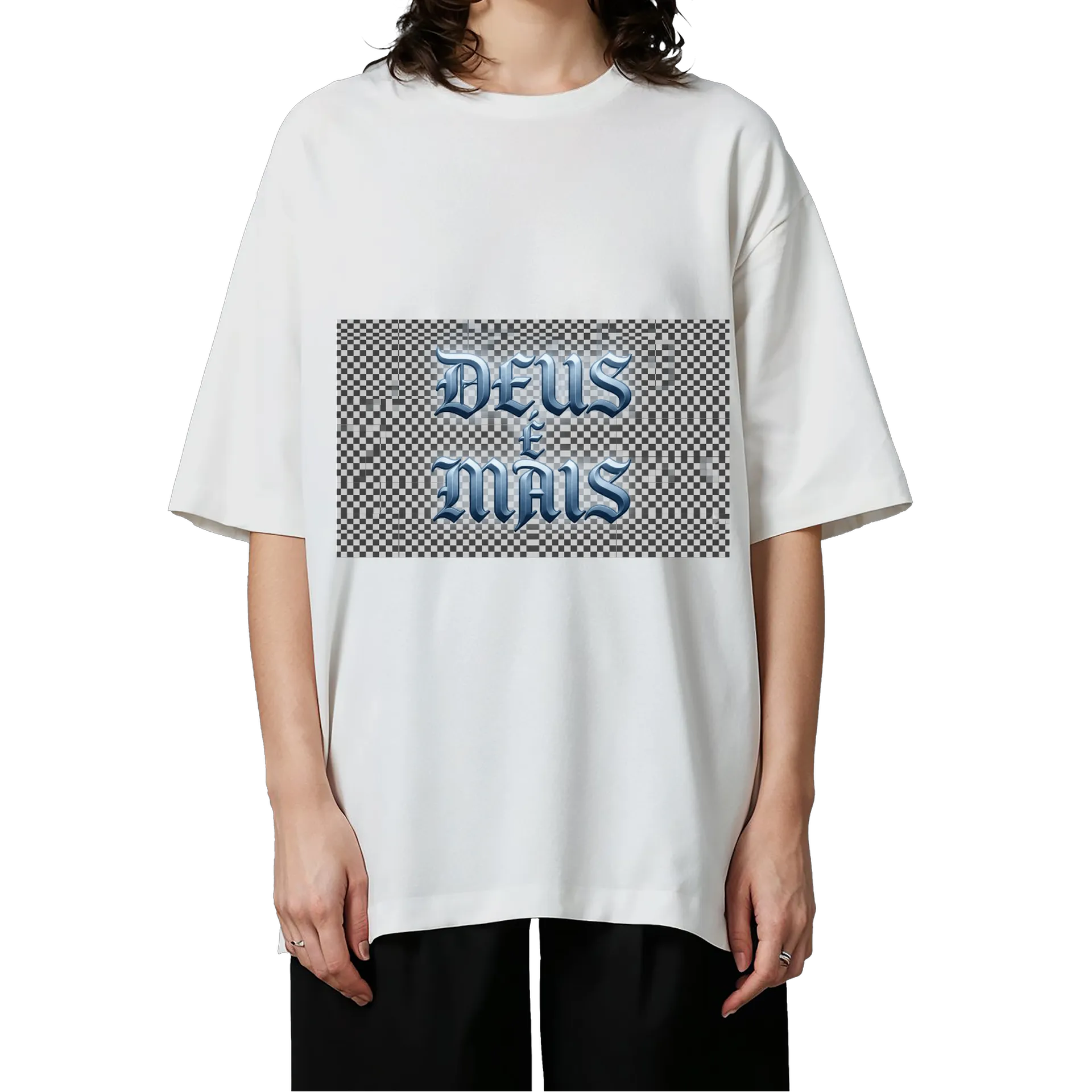 Camiseta Oversized - Deus é mais - Imagem 3