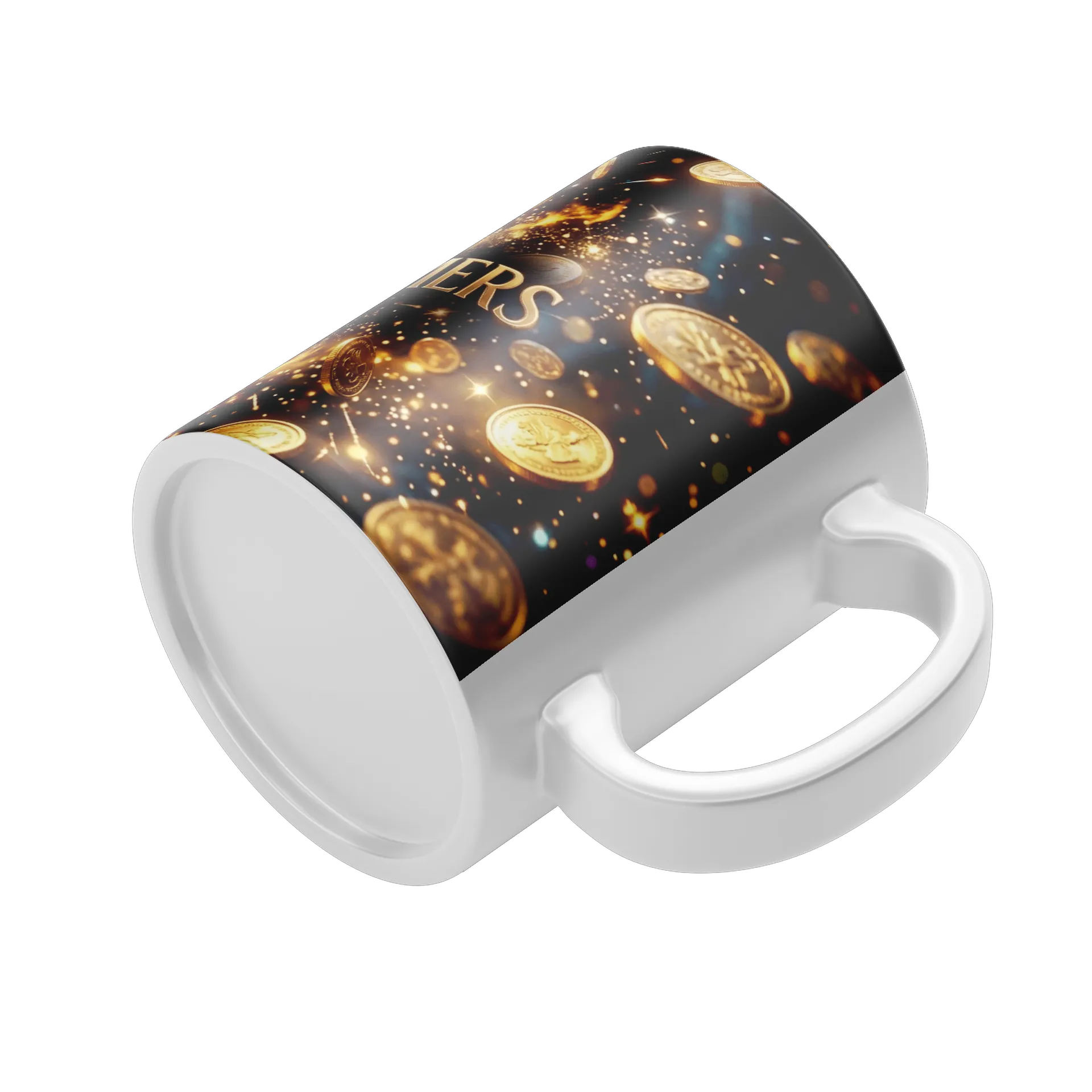 Caneca Tipográfica Naychronstreamers com Moedas Douradas - Imagem 4