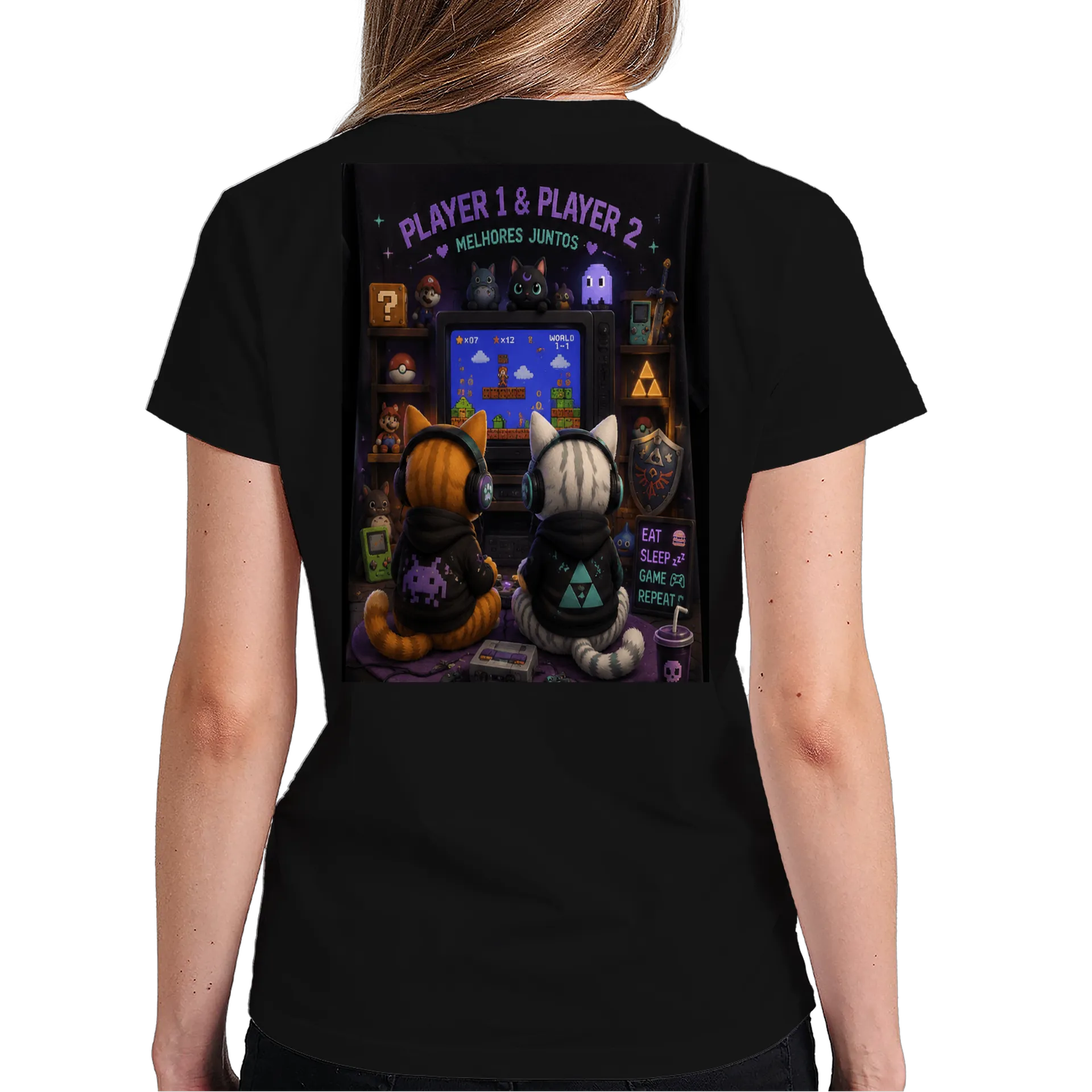 Camiseta Cat's Mario  - Imagem 6
