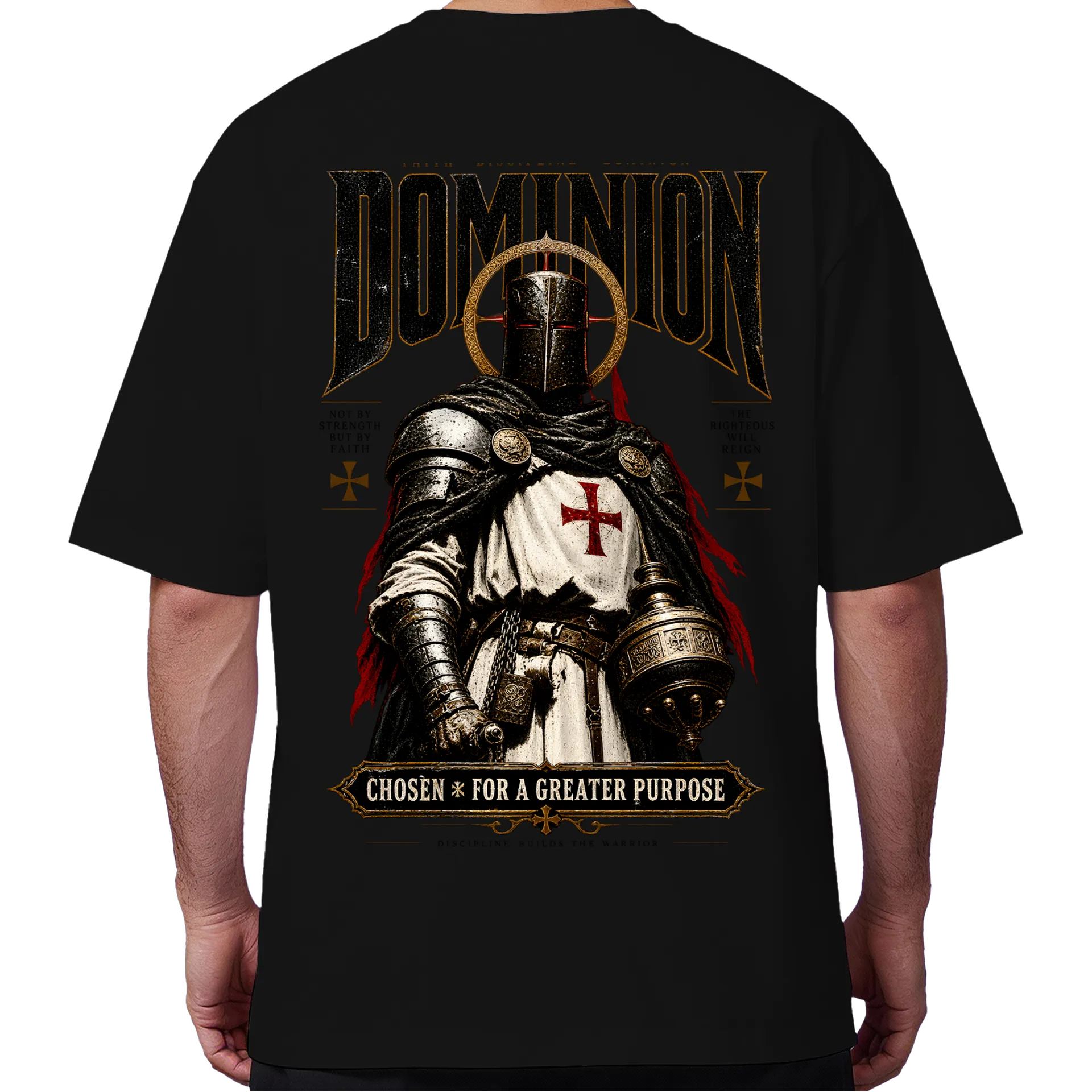 Camiseta Oversized Templário Medieval - Imagem 6