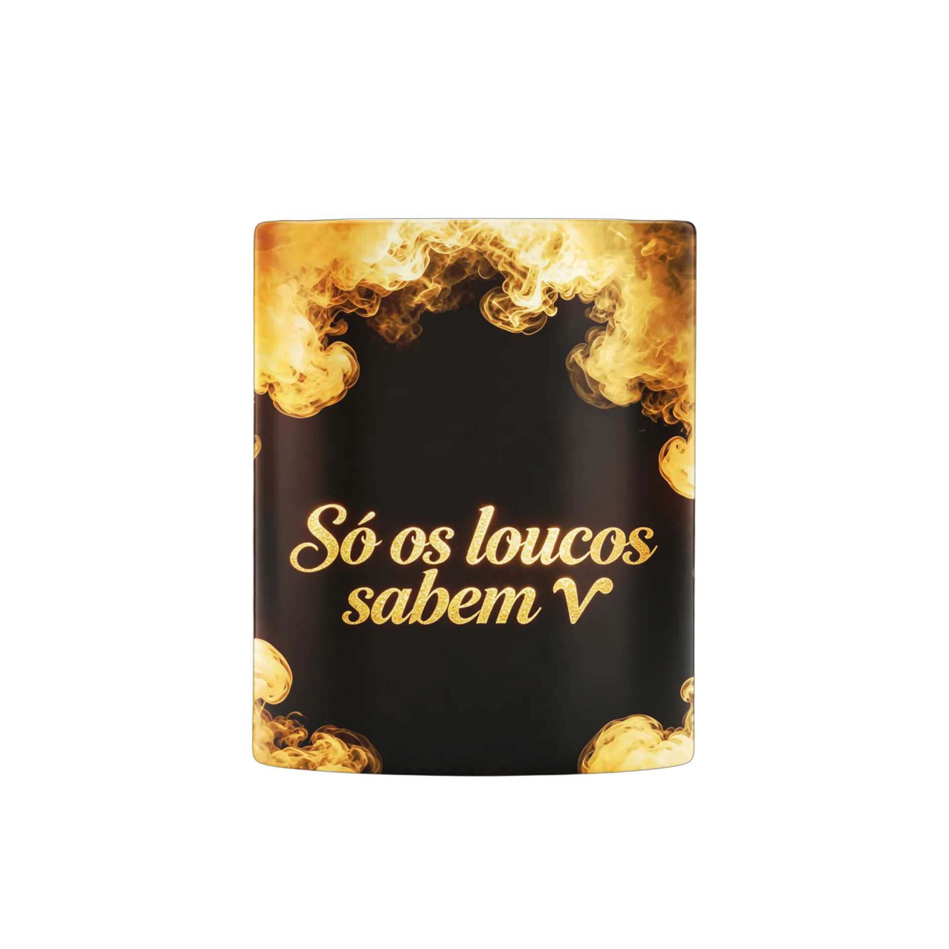 Caneca Cerâmica Só os loucos sabem 325ml - Imagem 3