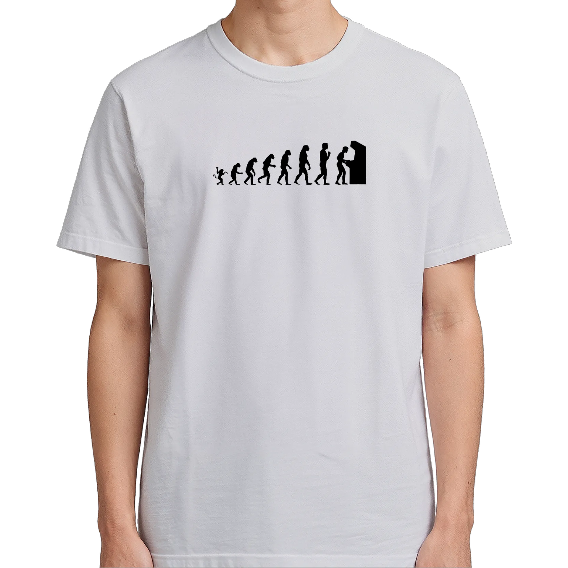 Camiseta Unissex Cores Claras - Evolução Arcade Gamer - Imagem 5